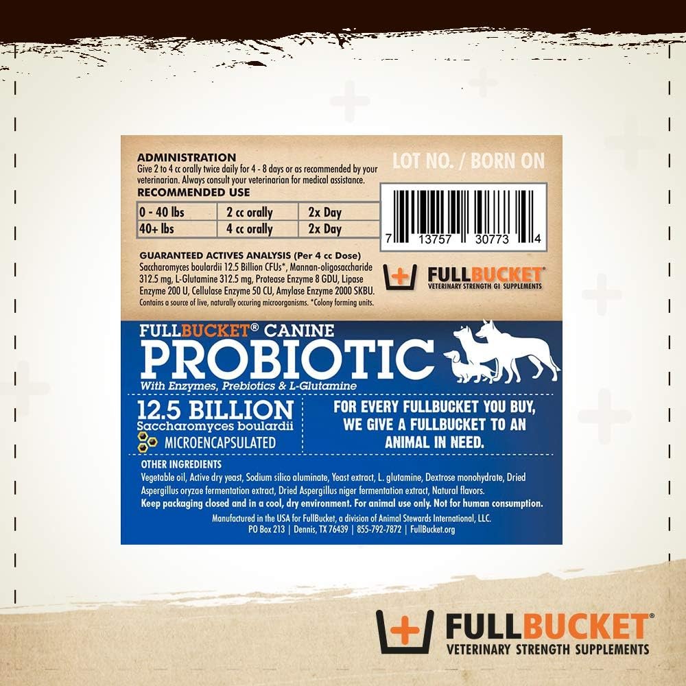Canine Probiotic Paste for Dogs with 12.5 Billion Probiotic CFUs, Enzymes, Prebiotics and L-Glutamine for Urgent Care, 32.5 mL Tube - Image 5