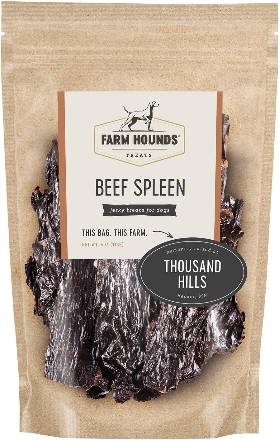 Farm Hounds - Beef Spleen - Premium Natural Beef Spleen Jerky For Dogs - Made From 100% Humanely Raised Cattle - Organ Treat - Great For Training & Treats - No Added Fillers - Made in USA -4oz -1 Pack - Image 2