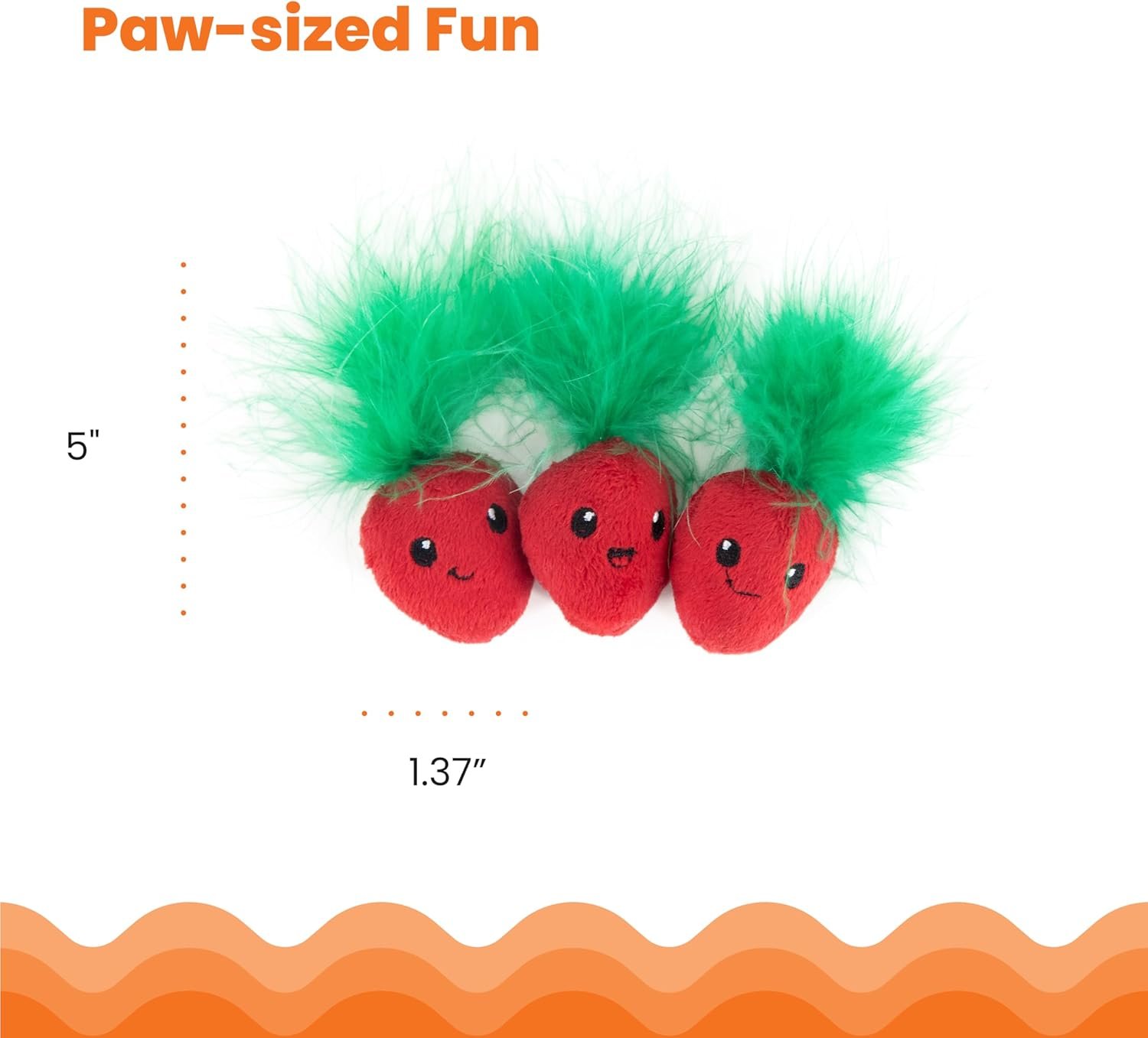 Catstages Straw-Babies Cat Dental Catnip Mesh Toy, Pink - 3 Pack - Image 6