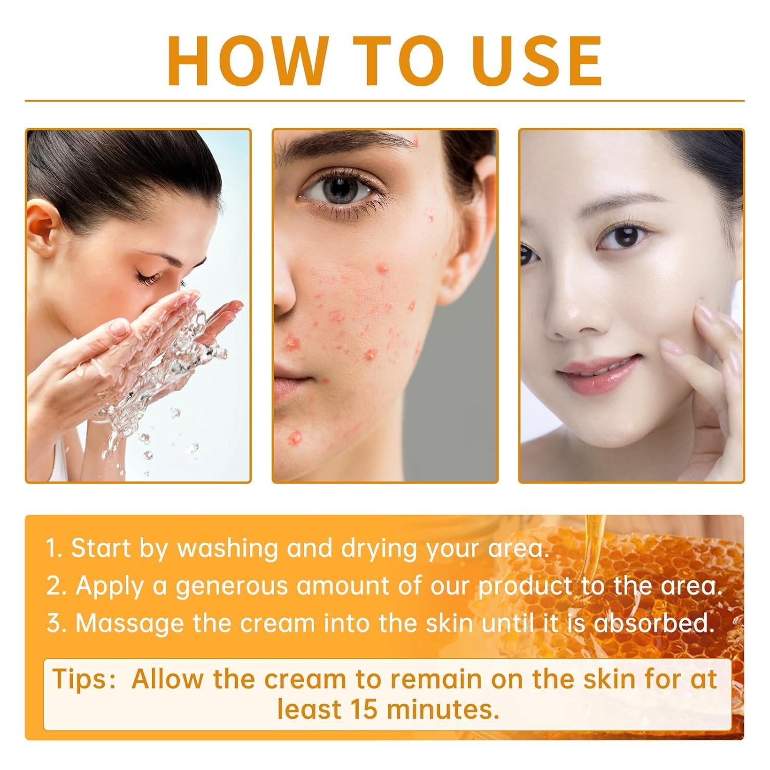 Bee Venom Removal Cream, New Professional Bee Venom Repair Cream Improves The Appearance of Skin, Bee Venom Moisturizing Cream for All Parts of The Body, Suitable for Women & Men, 2 OZ - Image 8