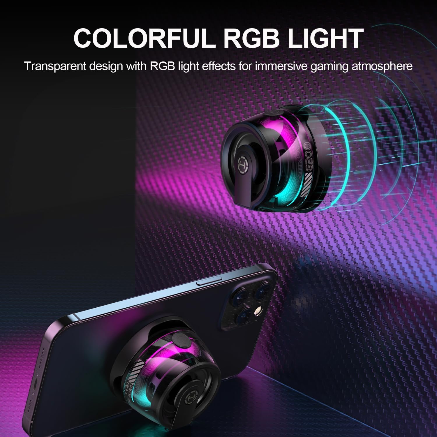 Edifier G200 Magnetic Bluetooth Speaker - Gifts Ideas - Phone Stand Bluetooth Speaker Magnet to iPhone, Android, Golf Cart & Anything Metal - Small Portable Speaker with RGB for Camping, Party, Desk - Image 5