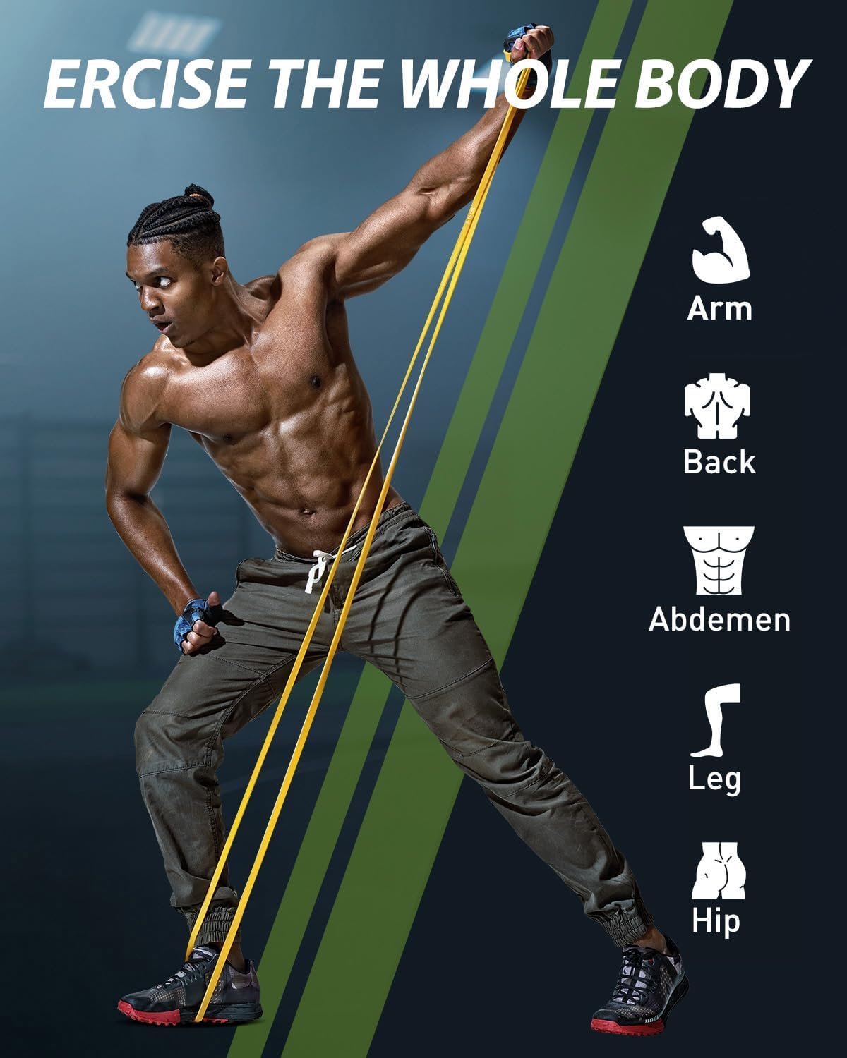 Resistance Bands, Pull Up Exercise Bands, Workout Bands for Fitness Training, Body Stretching, Physical Therapy, Muscle Training - Image 7