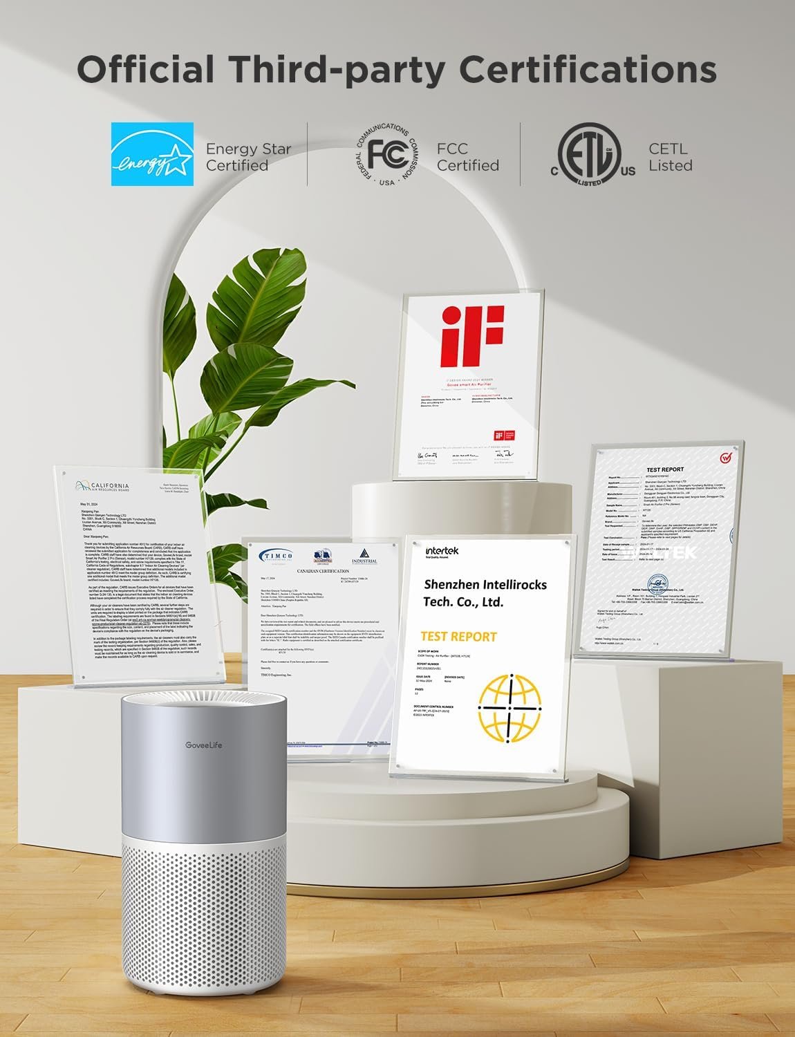 GoveeLife Smart Air Purifier for Homes and Large Rooms with Detachable Pre-filter, Air Quality Monitor, Covers up to 1162ft², App & Alexa Control for Pet Hair, Pollen, Dust, and Smoke - Image 7