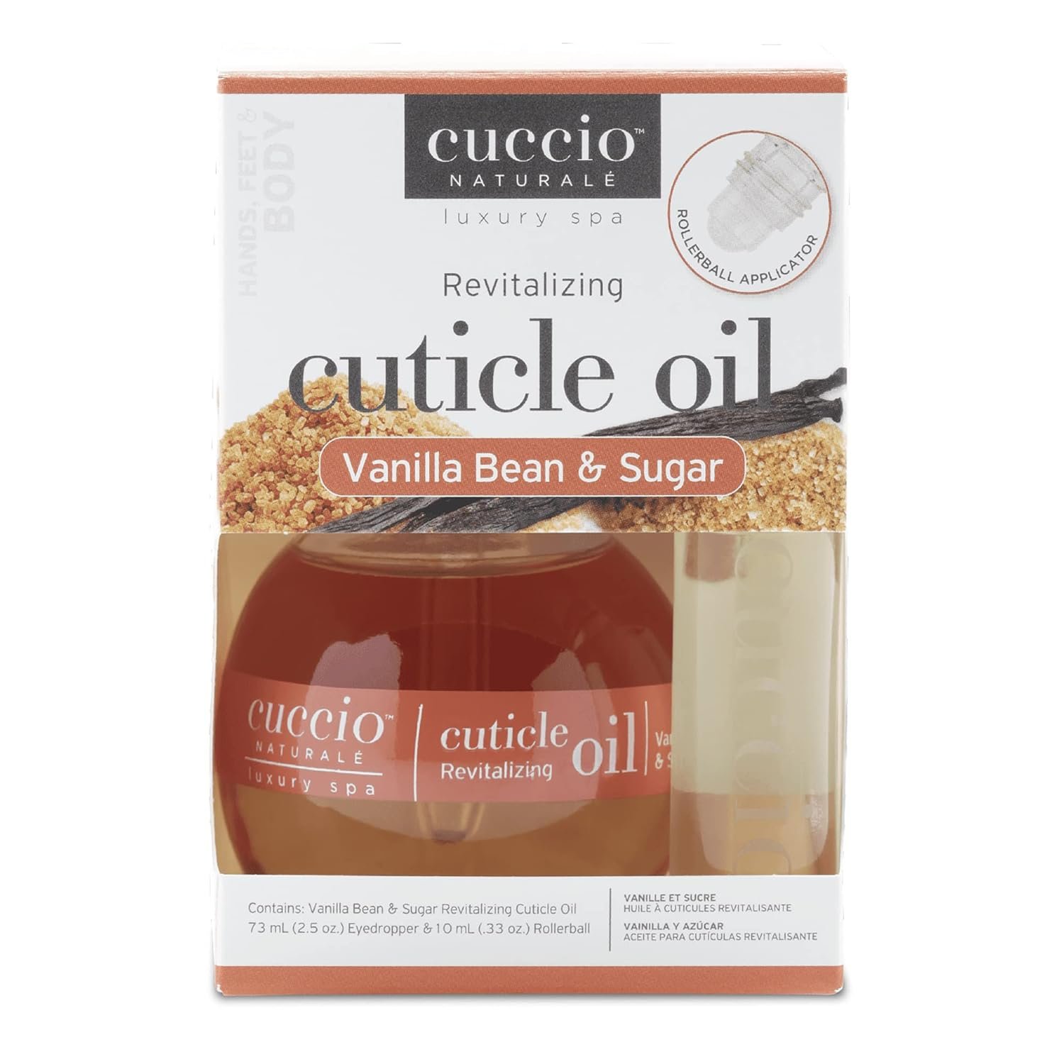 Cuccio Naturale Cuticle Revitalizing Oil Set - Hydrating Oils for Instant Cuticle Repair for Dry, Damaged Skin and Nails - Paraben and Cruelty-Free Formula - Vanilla Bean and Sugar Fragrance - 2 pc - Image 7