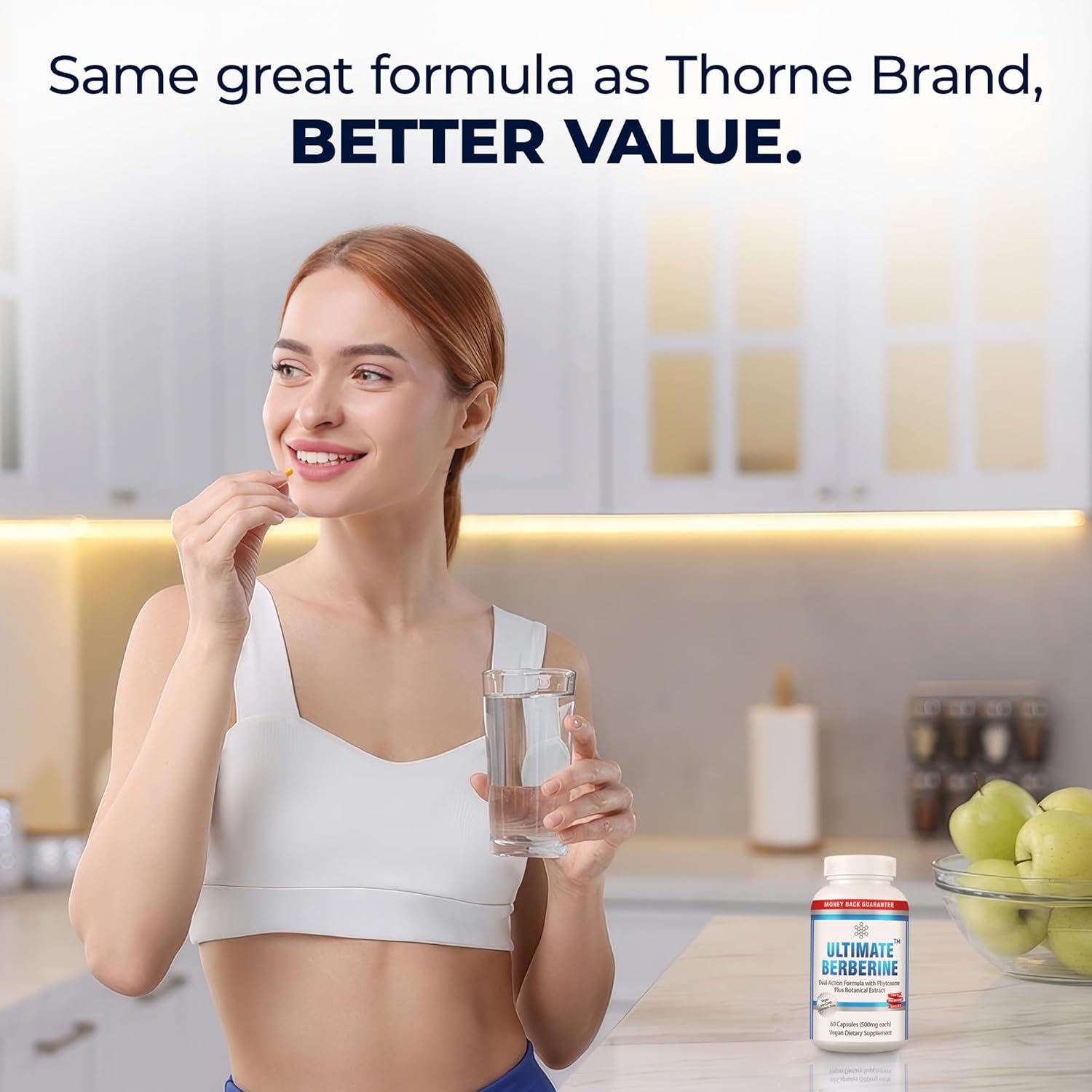 Ultimate Berberine Phytosome for Healthy Weight Management - Dual Action Formula with Berberine HCL - Carbohydrate Metabolism, GI, Immunity & Cholesterol Support - 1000mg Maximum Strength Supplement - Image 6