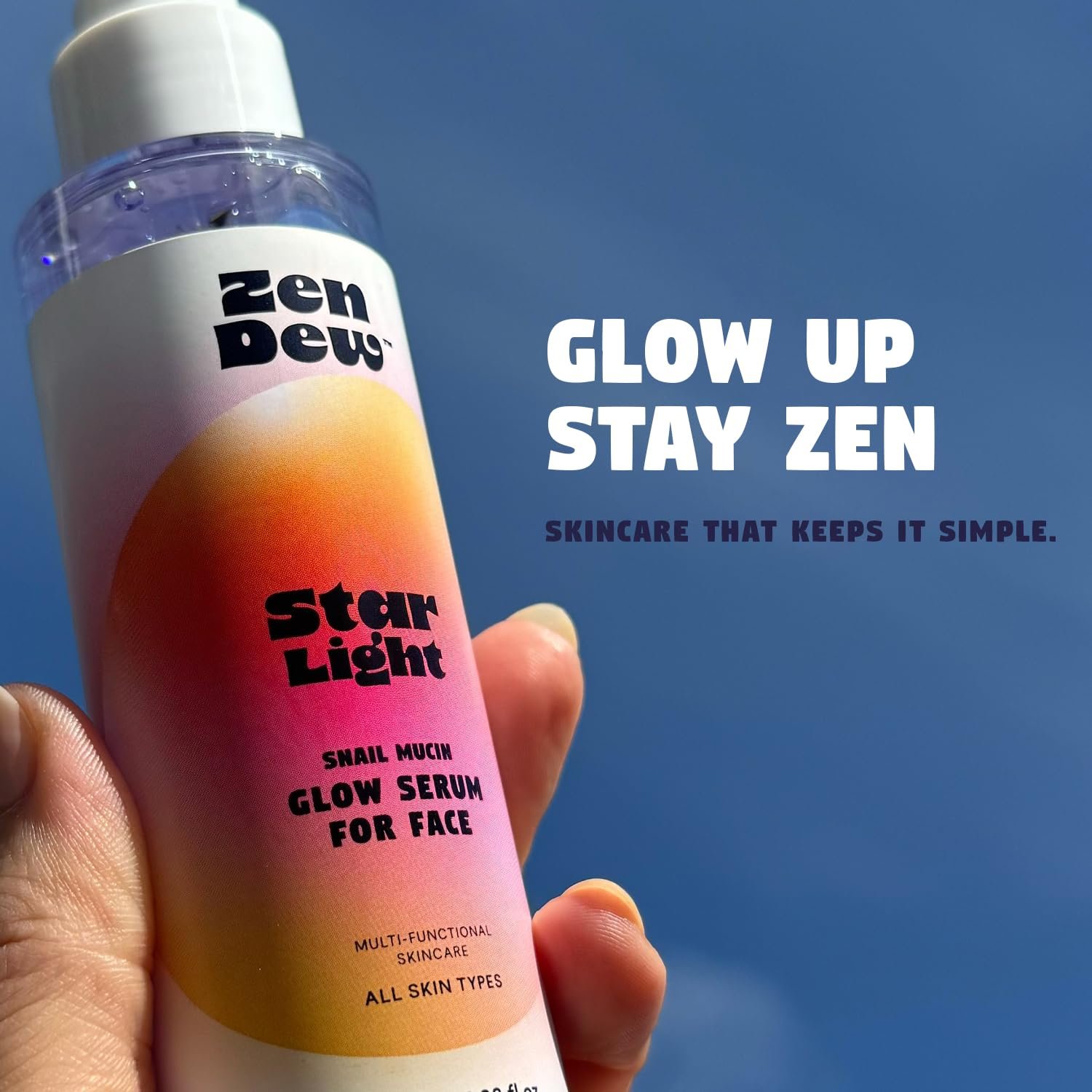 97% Snail Mucin Serum, Star Light by Zen Dew | Non-Sticky Snail Serum to Smooth, Brighten, Hydrate, Skin Repair | Cruelty Free, Made in S. Korea, 3.38 Fl Oz - Image 8