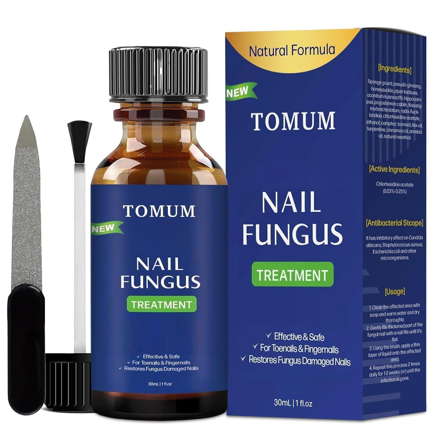 Extra Strength Toenail Fungus Treatment: Nail Fungus Treatment for Toenail, Toenail Fungus Treatment Extra Strength - Nail Fungus Treatment, Safely and Gently - 30ML - Image 2
