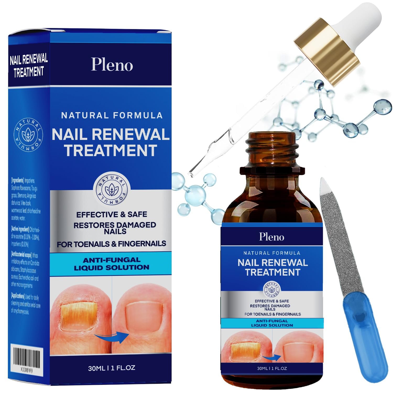 Toenail Fungus Treatment: Extra Strength Nail Fungus Treatment for Toenail & Fingernail, Nail Repair Solution for Thick Broken Discolored & Damaged Nail - Image 2