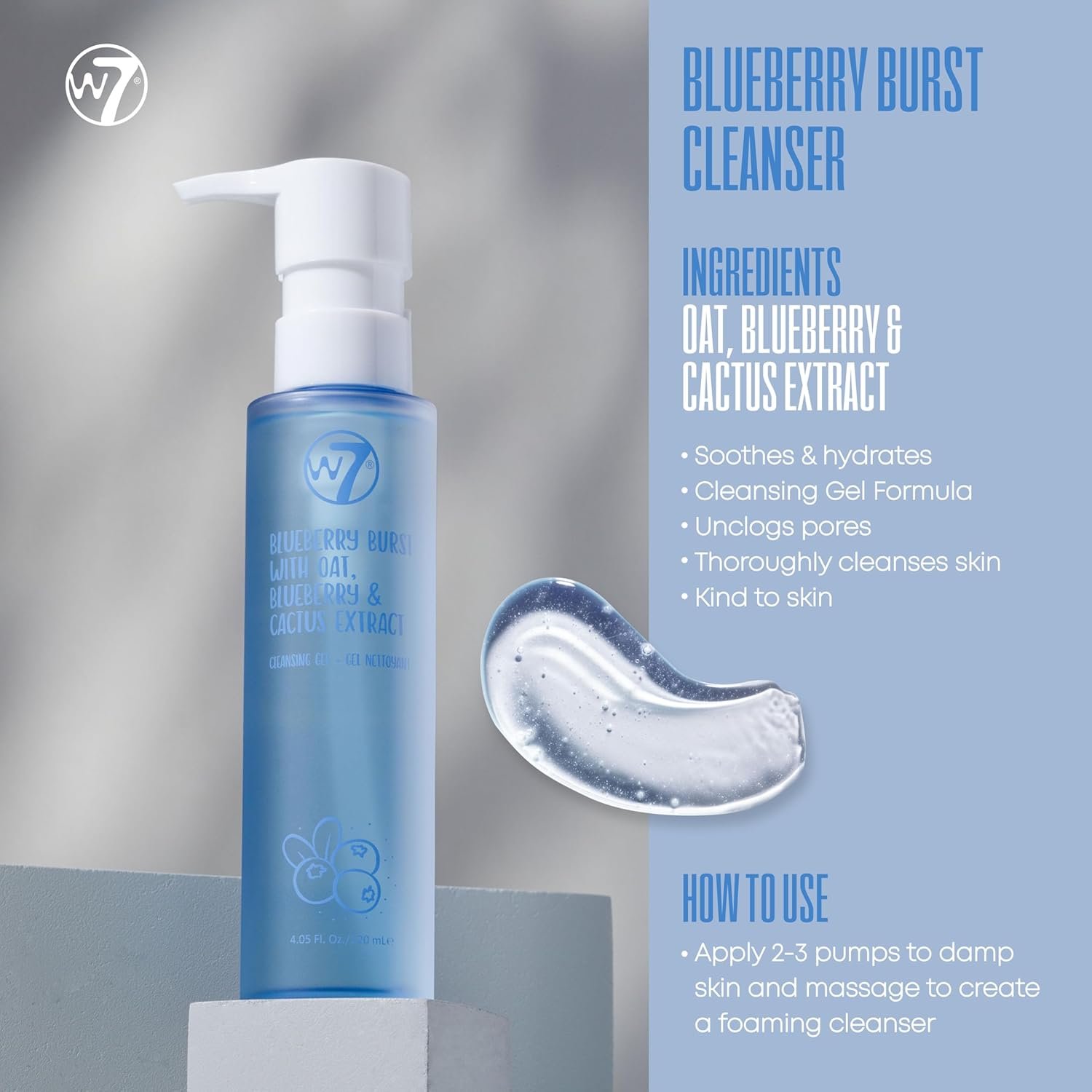 W7 Skin Refresh Essential Skincare Set - 4-Step Daily Routine Gift Set, Contains: Hydrating Cleanser, Soothing Toner, Anti-Ageing Serum and Repairing Moisturizer, Suitable For All Skin Types - Image 4
