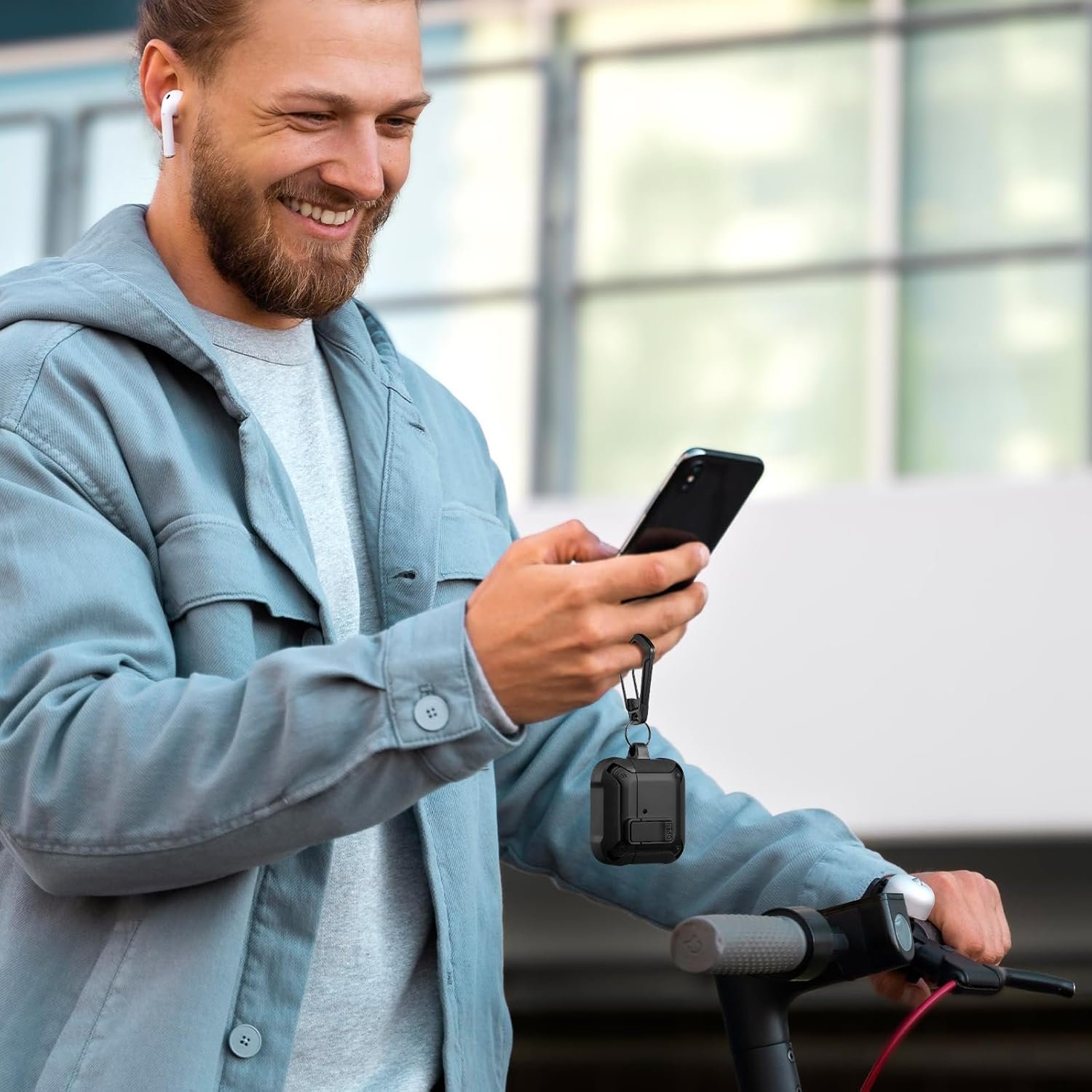 GEAK Case Compatible with Galaxy Buds 3 Pro Case/Samsung Galaxy Buds 3 Case with Carabiner & Cleaning Kit, Full Protective Hard Cover Shell with Secure Lock Clip for Galaxy Buds 3 Men Women, Black - Image 9