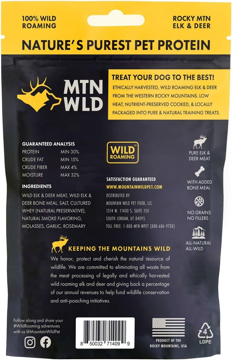 Training Treat Nibs for Dogs, Elk & Deer Protein, Rewards for Effective Dog Training, All Natural, No Fillers, No Artificial Preservatives, Dog Training Treats (4 Ounce, 1, Count) - Image 3