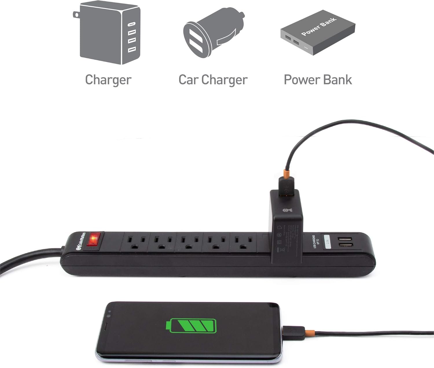 Cable Matters 3-Pack USB to USB C Charging Cable 6.6 ft with 3A Fast Charging in Black for iPhone 16/15, Samsung Galaxy S23 Ultra, S23, S22, Note 20, LG G8, Google Pixel 7a, iPad Pro, Nintendo Switch - Image 5