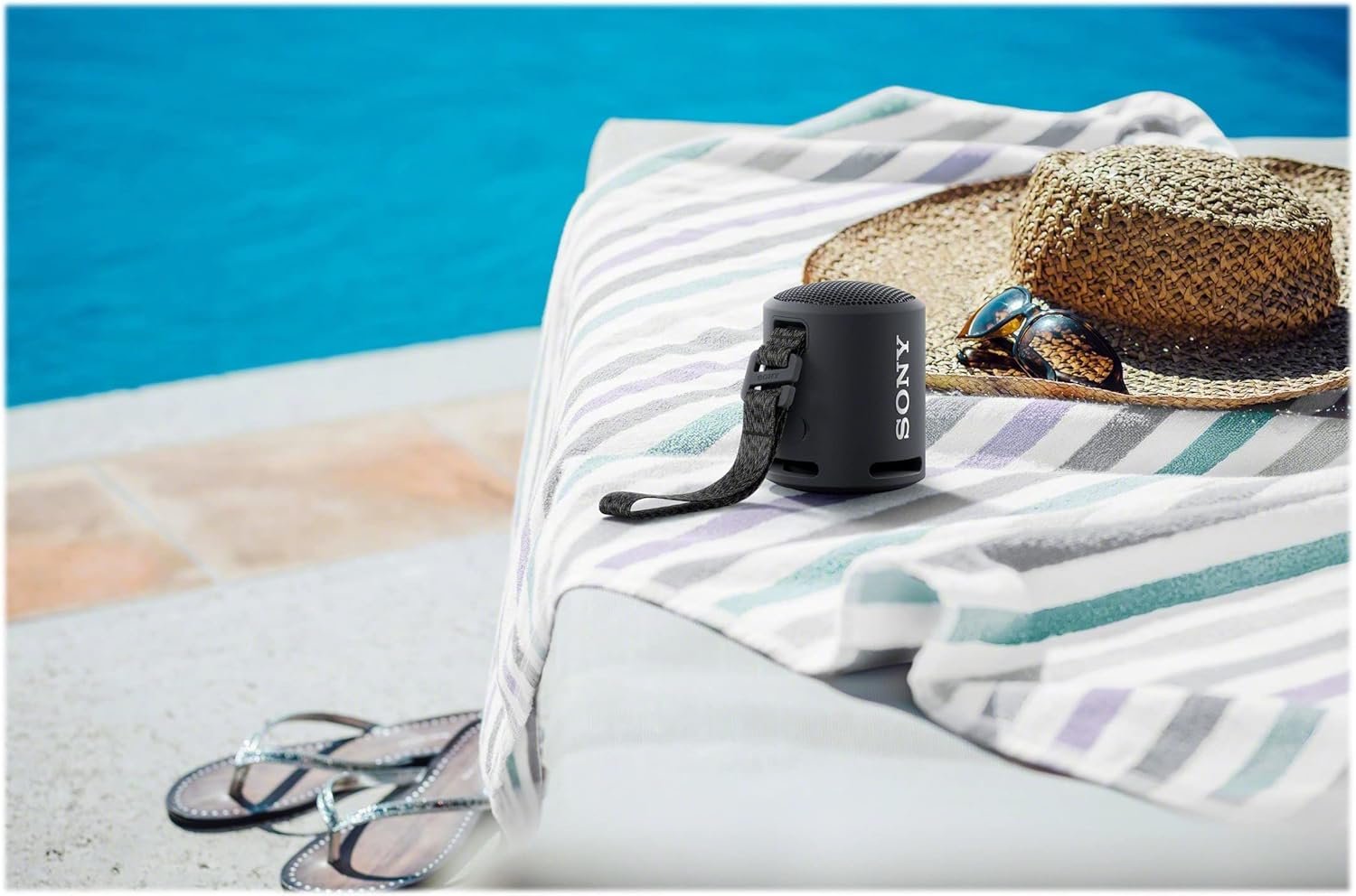 Sony Bluetooth Speaker. Bluetooth Speakers for Home. 16 Hour Battery - Portable Bluetooth Speakers Waterproof. Sony Speaker with Extra BASS - Black. Compact Outdoor Wireless Portable Speakers - Image 10