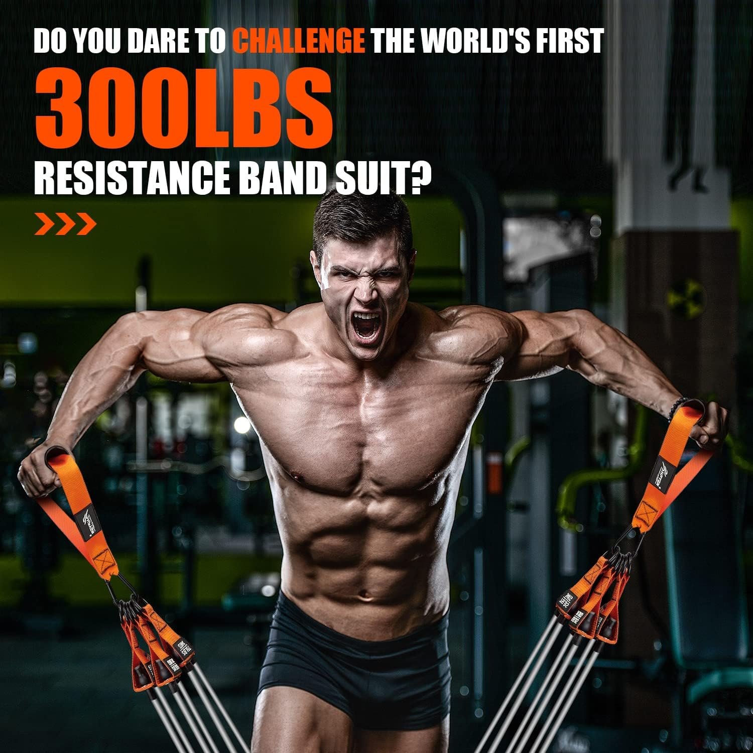 Resistance Bands, Heavy Exercise Bands with Handles, Fitness Bands for Working Out, Workout Bands for Men, Weight Bands Set for Muscle Training, Strength, Slim, Yoga, Home Gym Equipment - Image 4