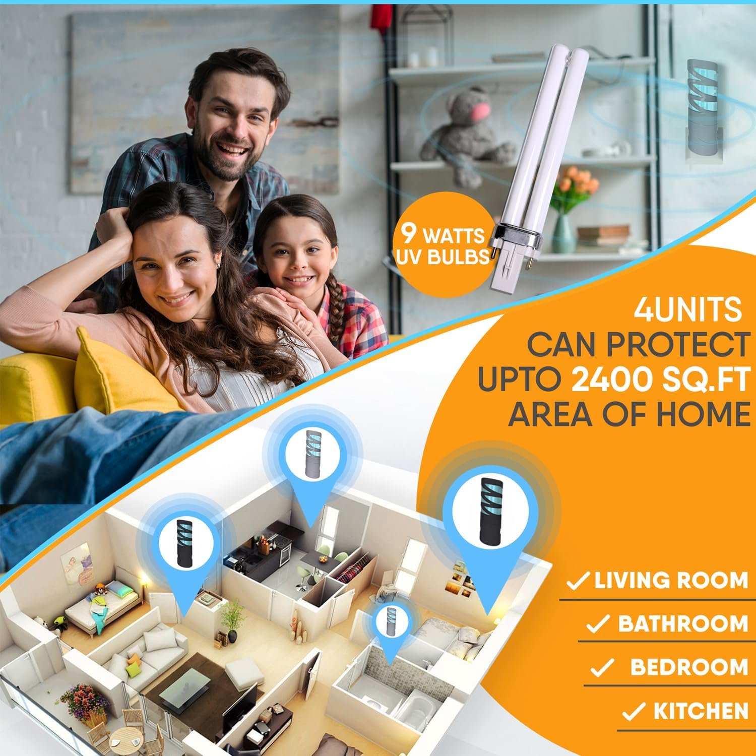 Gardner EL-22 FlyWeb Classic Fly Light Replacement Bulb, Fly Light for Indoors, Fly Web Light Lamp Replacement, UV Insect Light Traps, 9 Watt - Non-Zapper Insect Solution - Image 5