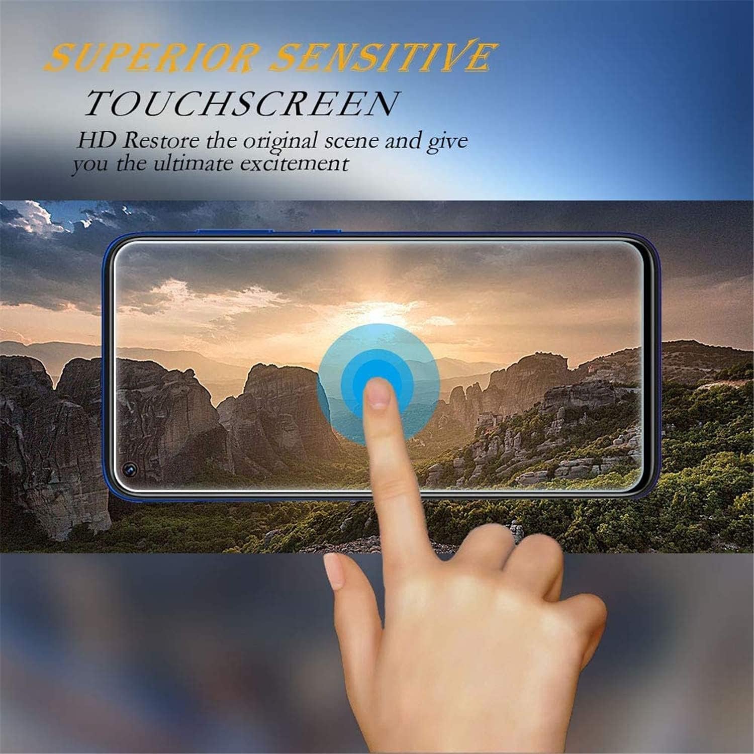3 Pack for ATT Vista Screen Protector,Case Friendly, Scratch Resistant Bubble Free Anti-Fingerprints HD Clear,Tempered Glass Film for AT&T Vista - Image 7