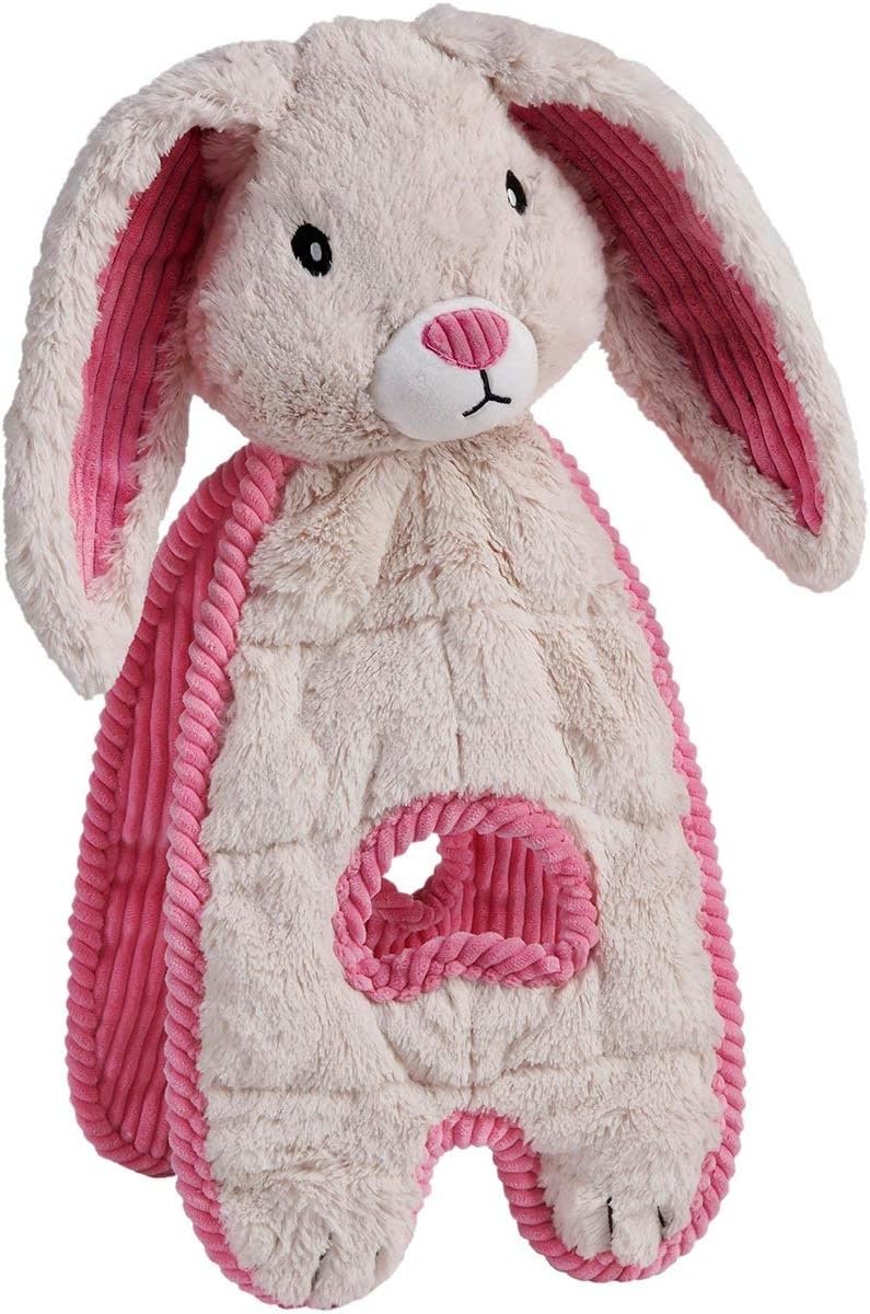 Outward Hound by Charming Pet Cuddle Tugs Bunny Plush Squeaky Dog Toy - Image 2