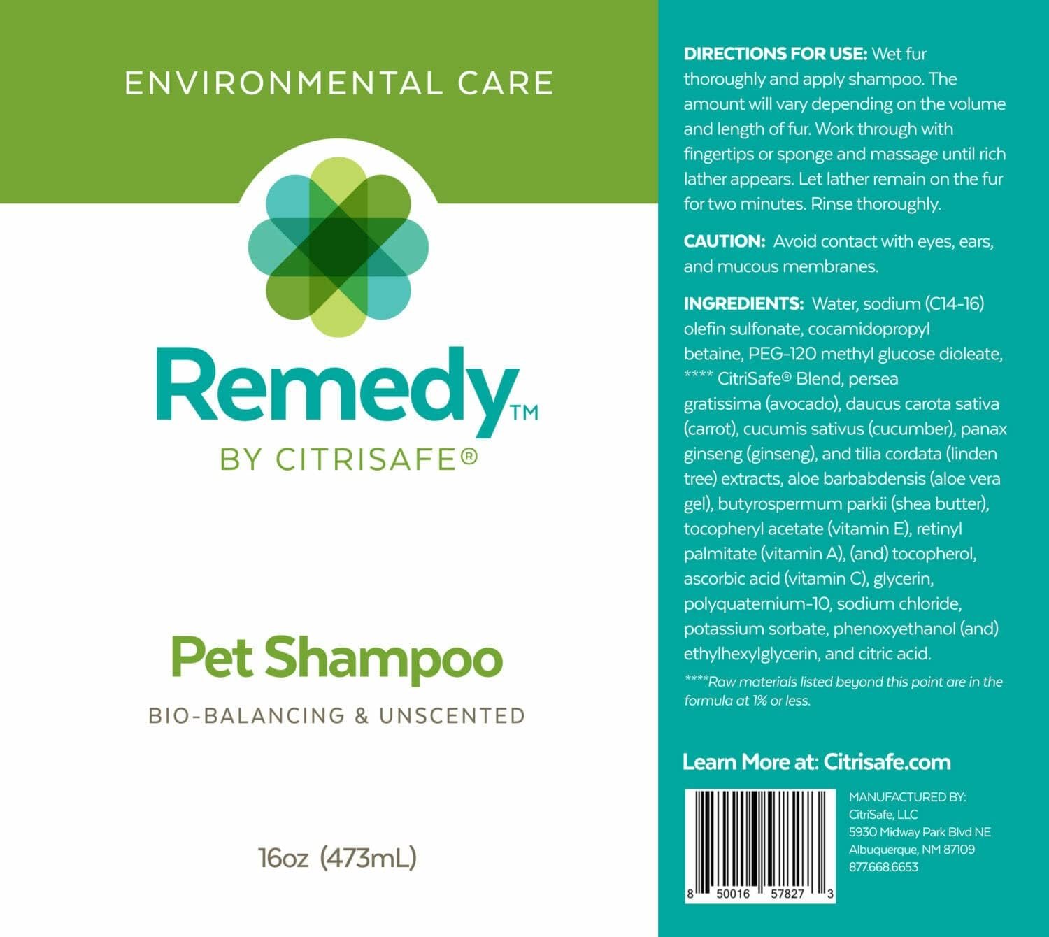 Remedy Pet Shampoo with Shea Moisture - All Natural, Dry Skin and Itch Relief - Cleans, Deodorizes and Conditions - 16oz - Image 3