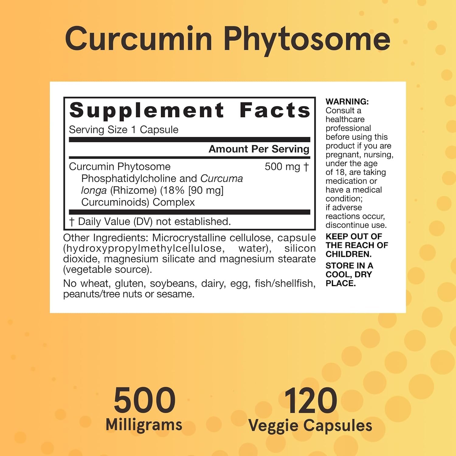 Jarrow Formulas Curcumin Phytosome 500 mg - 120 Veggie Capsules - Formulated with Meriva - Antioxidant Support Supplement - Joint Health & Support - 60 Servings - Image 7