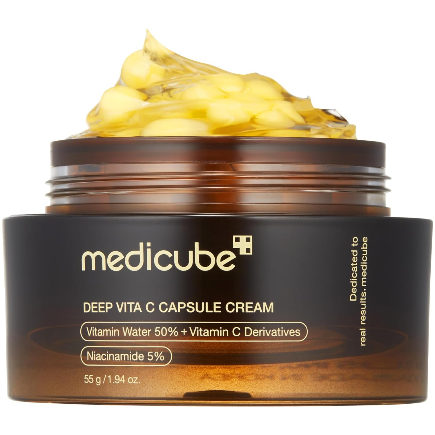 Medicube Deep Vitamin C Golden Capsule Face Moisturizer - Liposome Capsules For Wrinkles, Skin Radiance - Transparent Gel for Glow Hydration - Korean Skin Care 1.94 oz - Image 2