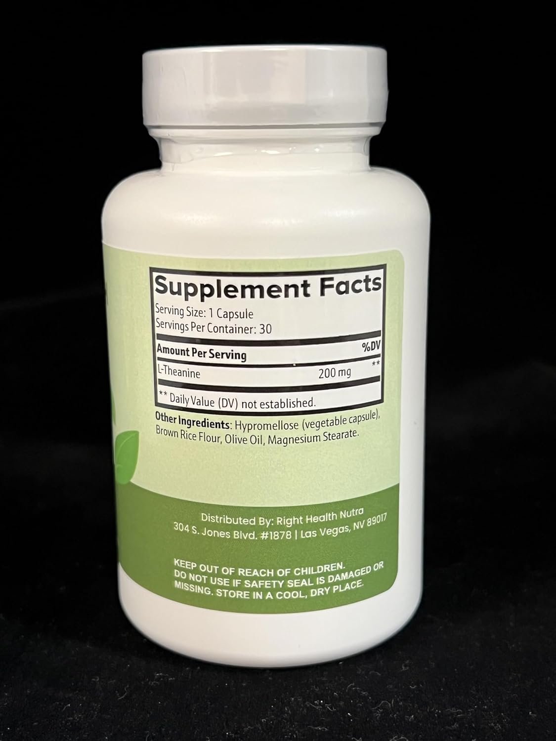 Right Health Nutra L-Theanine 200mg - 30 Capsules - L Theanine Supplement with 2X Strength - Image 7