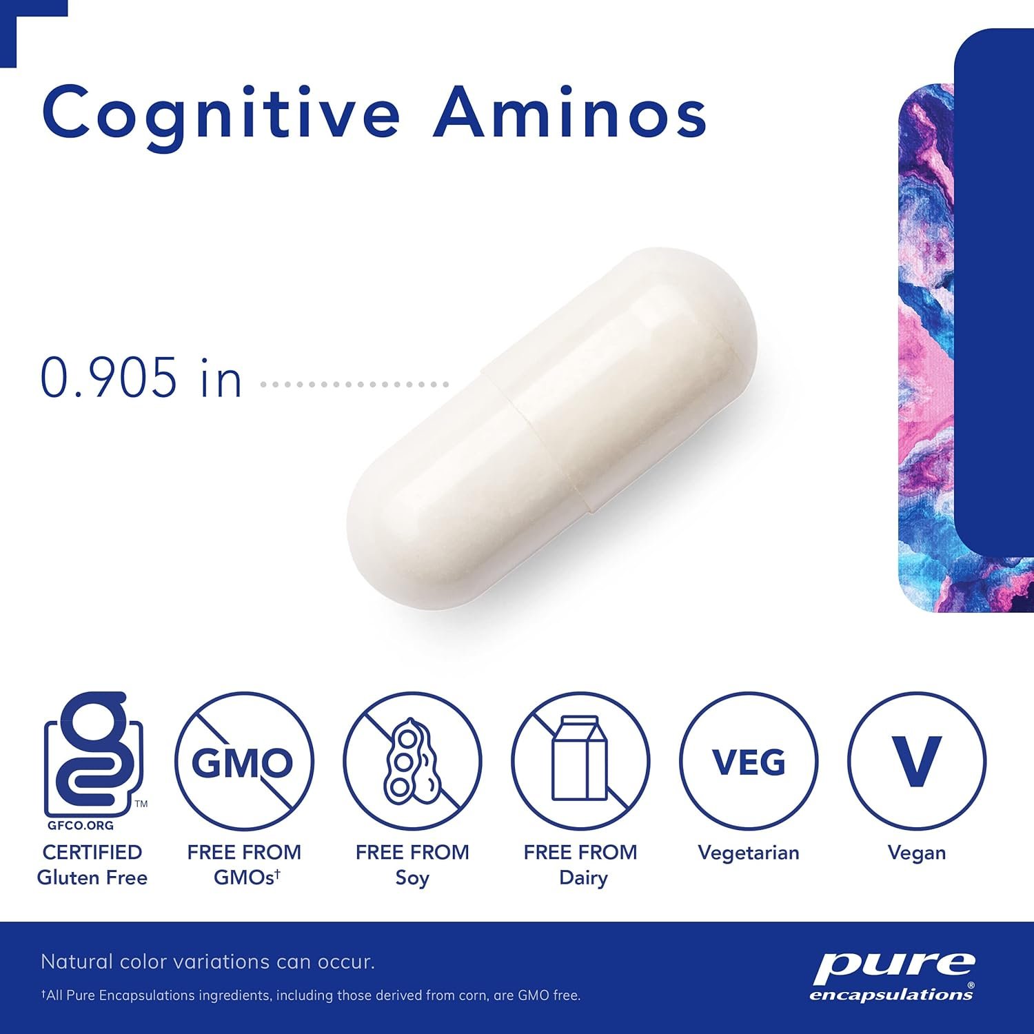 Pure Encapsulations Cognitive Aminos | Hypoallergenic Supplement for Cognitive Function Support | 120 Capsules - Image 4