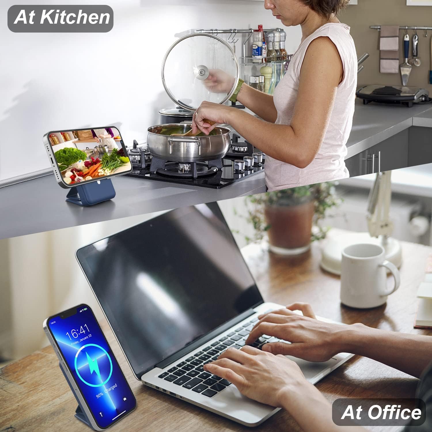 AOGUERBE Magnetic Power Bank, 10000mAh Foldable Wireless Portable Charger with USB-C Cable LED Display, for Mag-Safe Battery Pack 22.5W PD Fast Charging for iPhone 16/15/14/13/12 Pro/Pro Max/Plus/Mini - Image 8