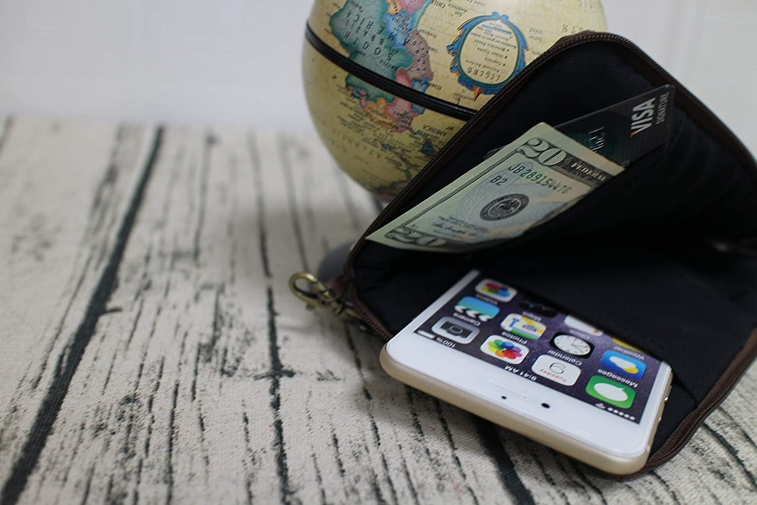 Tainada Women Phone Wristlet Clutch Dual Zippered Wallet Purse Pouch Bag for iPhone 15 Pro Max, 15 Plus, Samsung S23+ - Image 5