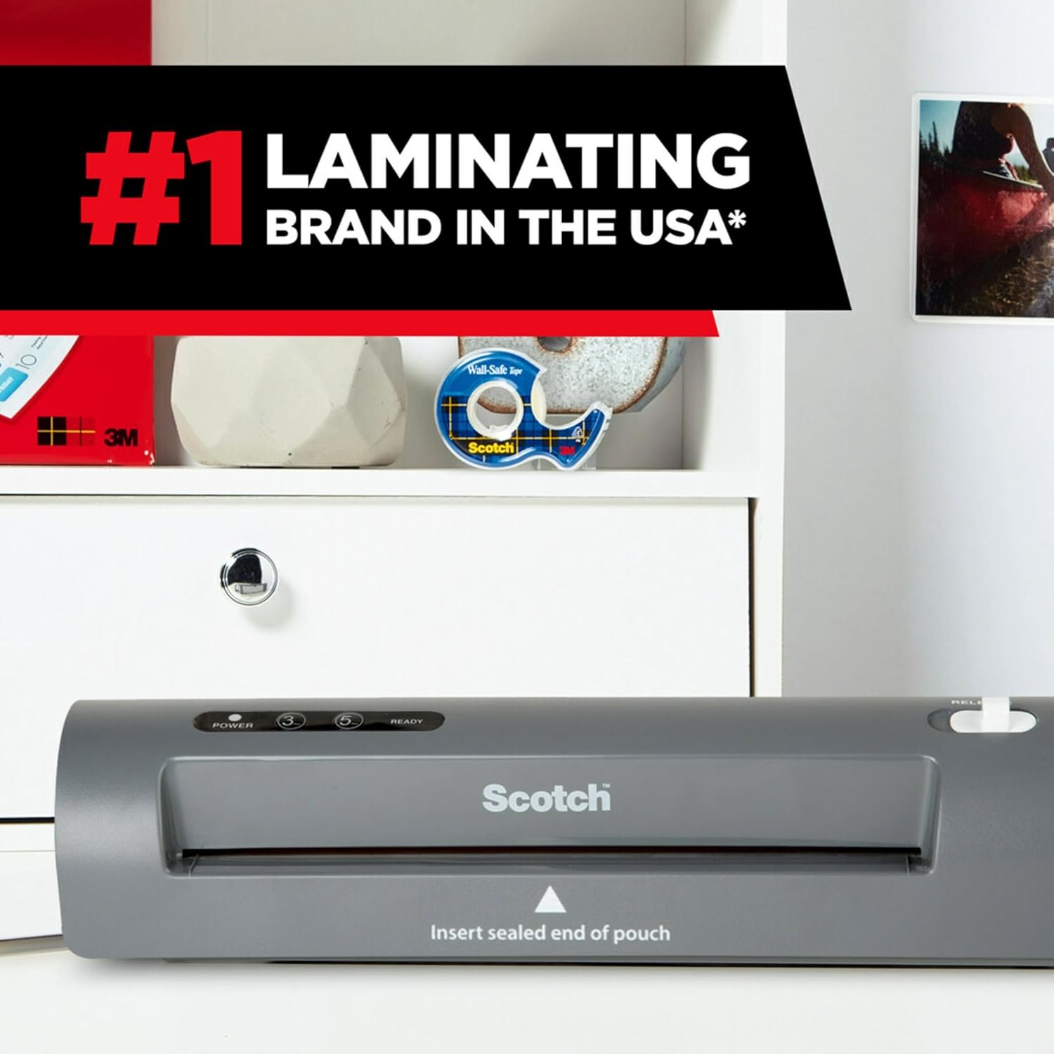 Scotch TL901X Thermal Laminator, 1 Laminating Machine, Gray, Laminate Recipe Cards, Photos and Documents, For Home, Office or School Supplies, 9 in. - Image 6