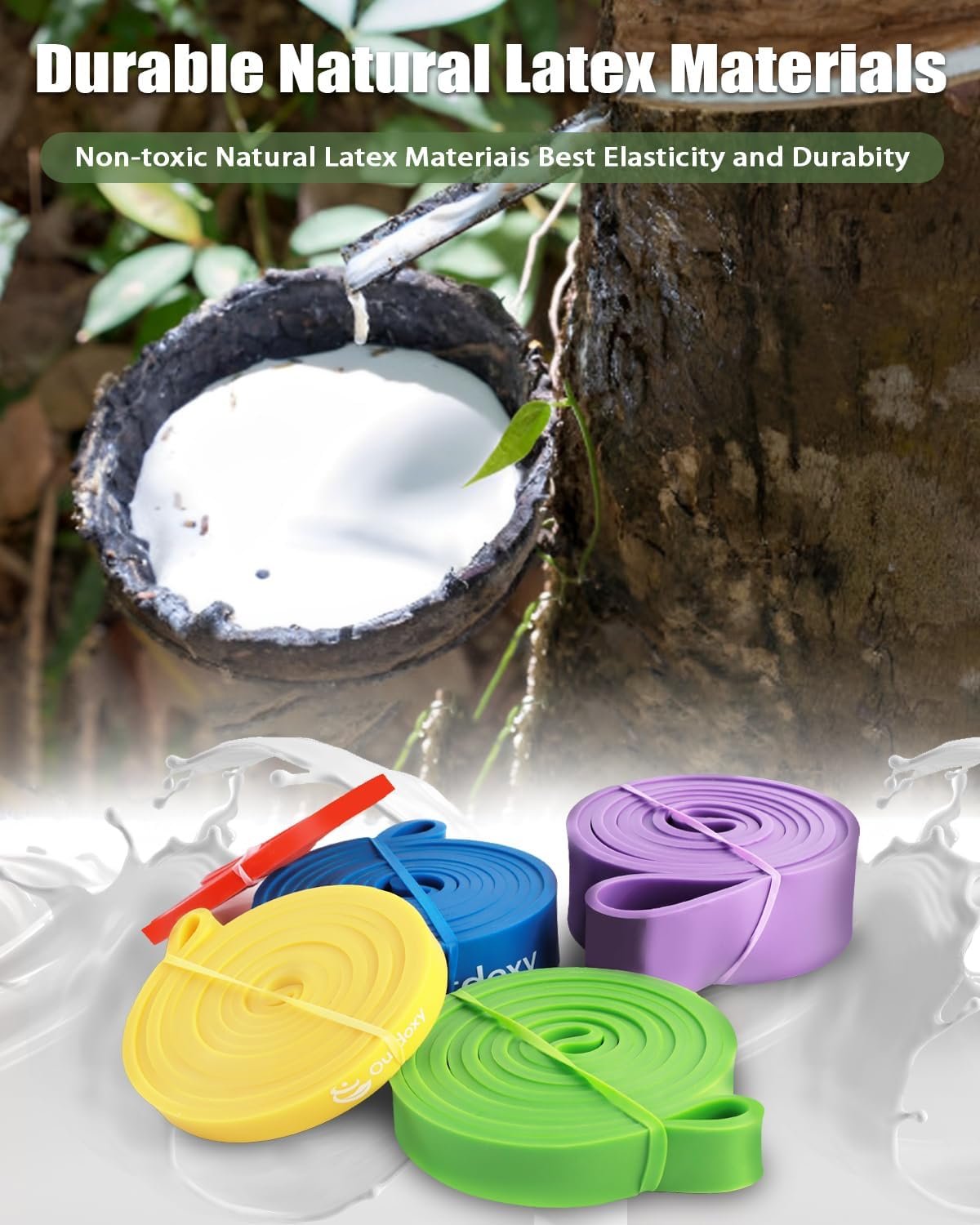 Resistance Bands, Pull Up Assistance Bands Set of 4, Exercise Bands for Men & Women, Heavy Duty Stretch Exercise Bands, Resistance Bands for Working Out, Muscle Training - Image 6