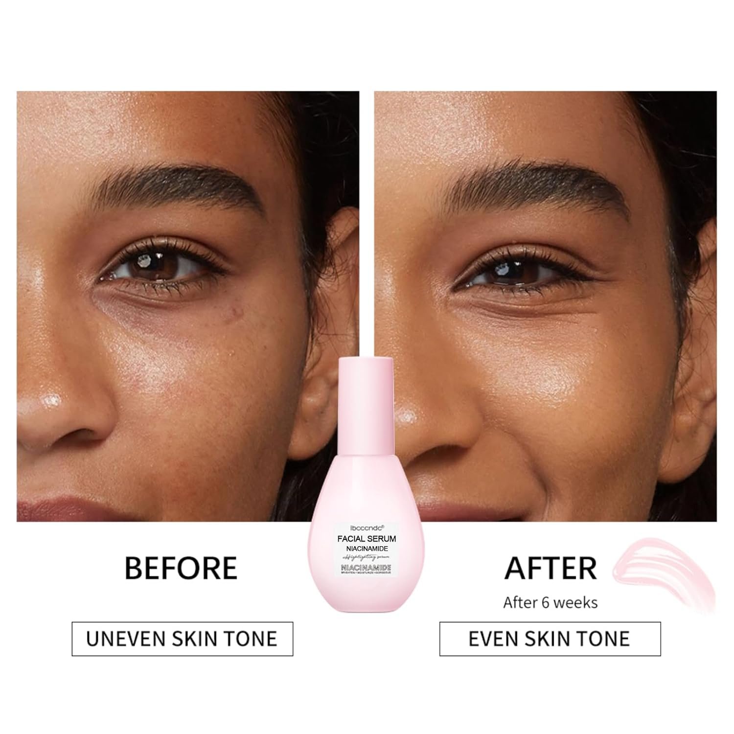 Niacinamide Brightening Serum,Moisturizing Serum With Hyaluronic Acid,Moisturizing,Brighten,Lightweight Facial Serum and Pre-makeup Lotion (2.64oz) - Image 8