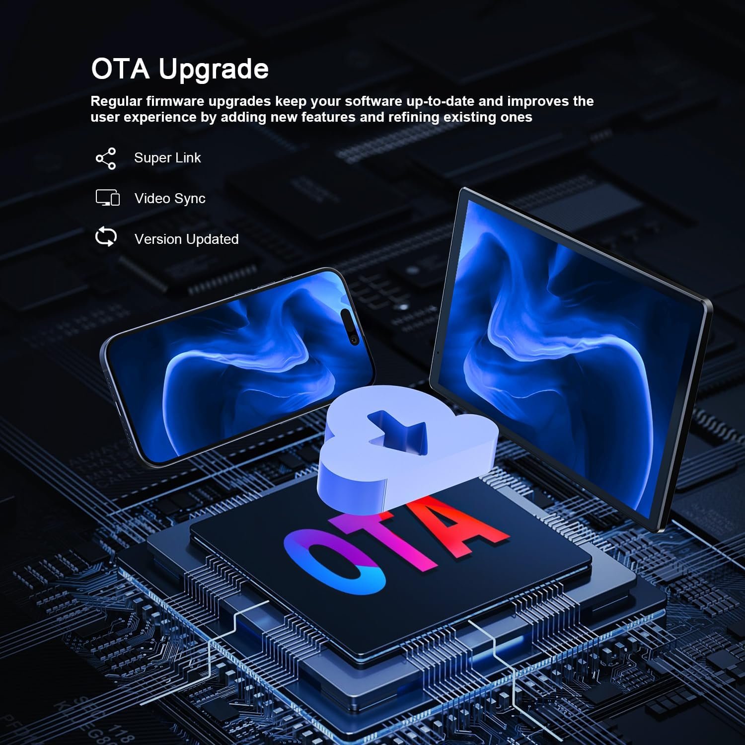 8'' Wireless Apple Carplay Screen & Android Auto, Portrait & Landscape Screen, Backup Camera, Portable Car Audio Receivers, GPS Navigation, Bluetooth, Voice Control,Mirror Link, OTA, Magnetic Mount - Image 6