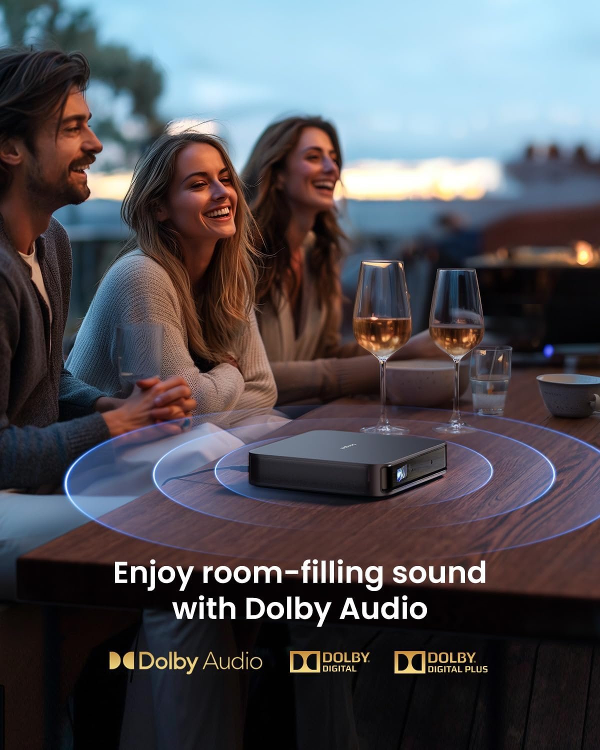 Dangbei Atom Laser Projector, 1200 ISO Lumens, 3D Ready, Official Netflix, 1080p HD with 4K HDR Input, 180" Display, HDR10, 2x5W Dolby Audio Speakers, Home Theater Projector with WiFi and Bluetooth - Image 7