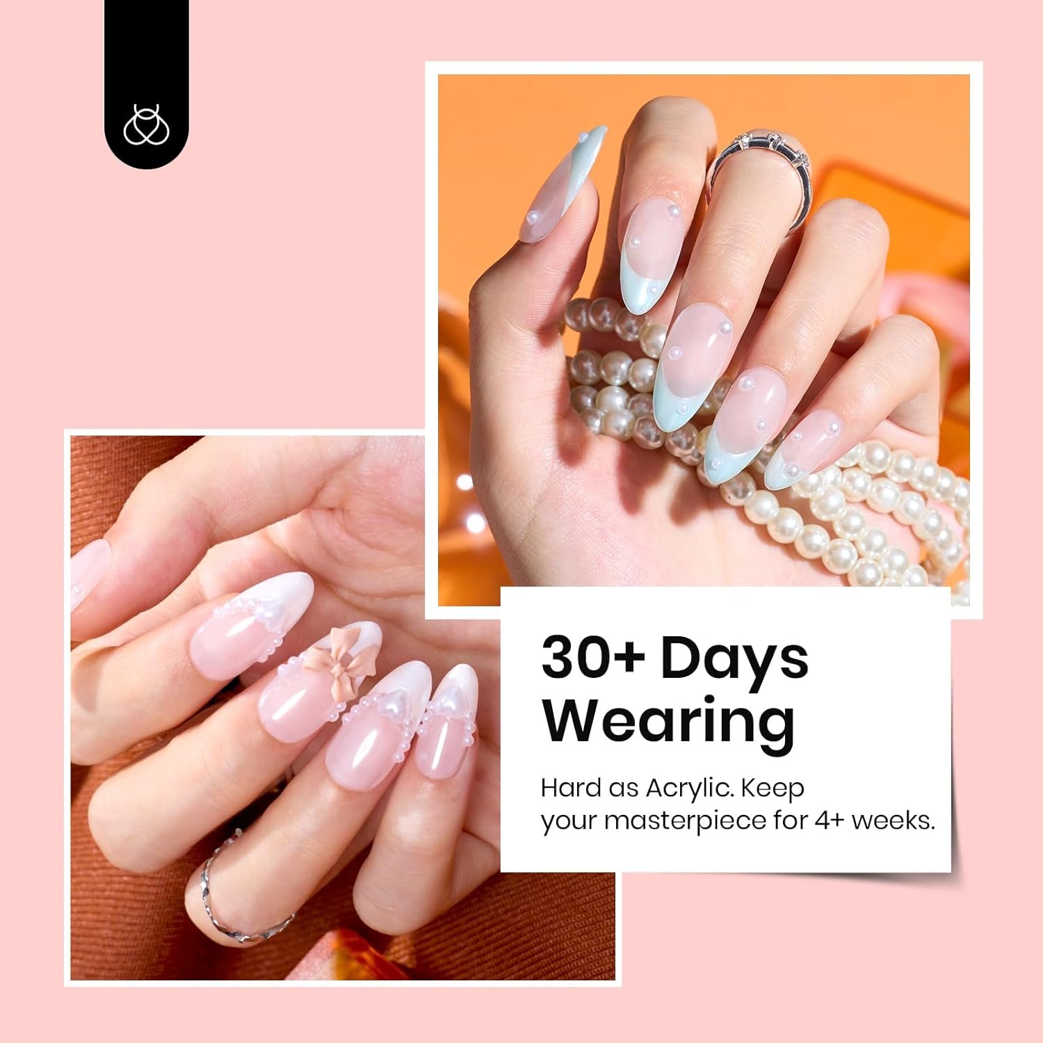 Beetles Builder Gel for Nails-10 in 1 30g *3 Colors Builder Gel Nail Kit Nail Extension Clear Nude Pink Hard Gel Sculpted Gel with Base Top Coat Nail Forms Nail Pen Nail Art Manicure Salon DIY Gift - Image 7