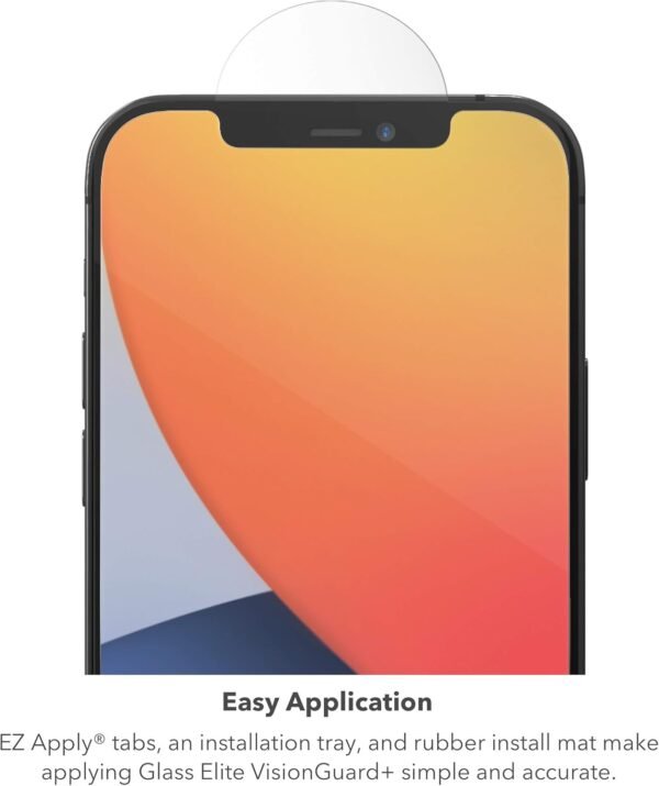 ZAGG InvisibleShield Glass Elite VisionGuard- for iPhone 12 Pro, iPhone 12, iPhone 11, iPhone XR - Impact Protection, Scratch Resistant, Fingerprint Resistant, clear (200106669) - Image 9