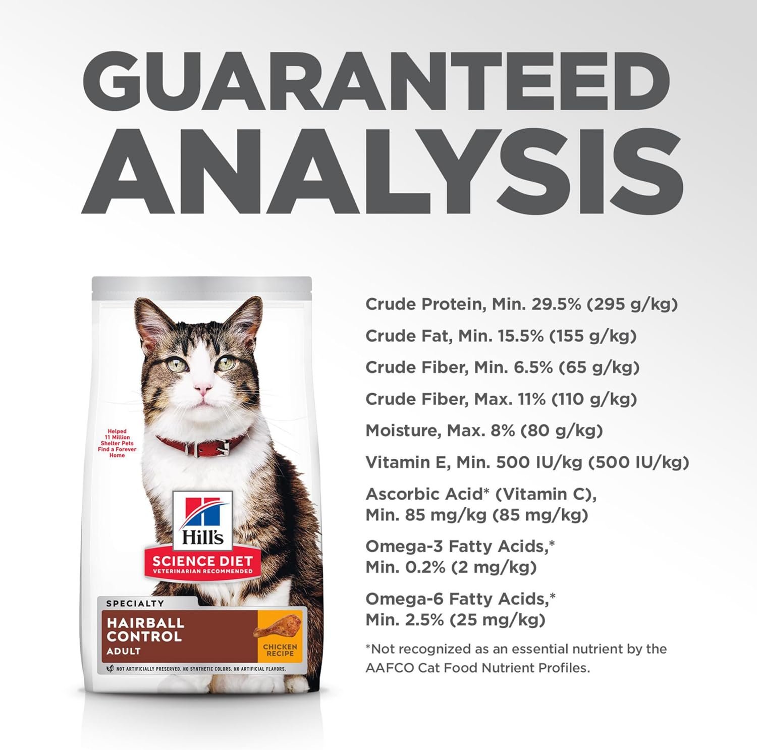 Hill's Science Diet Adult Hairball Control Chicken Recipe Dry Cat Food, 7 lbs. - Image 11