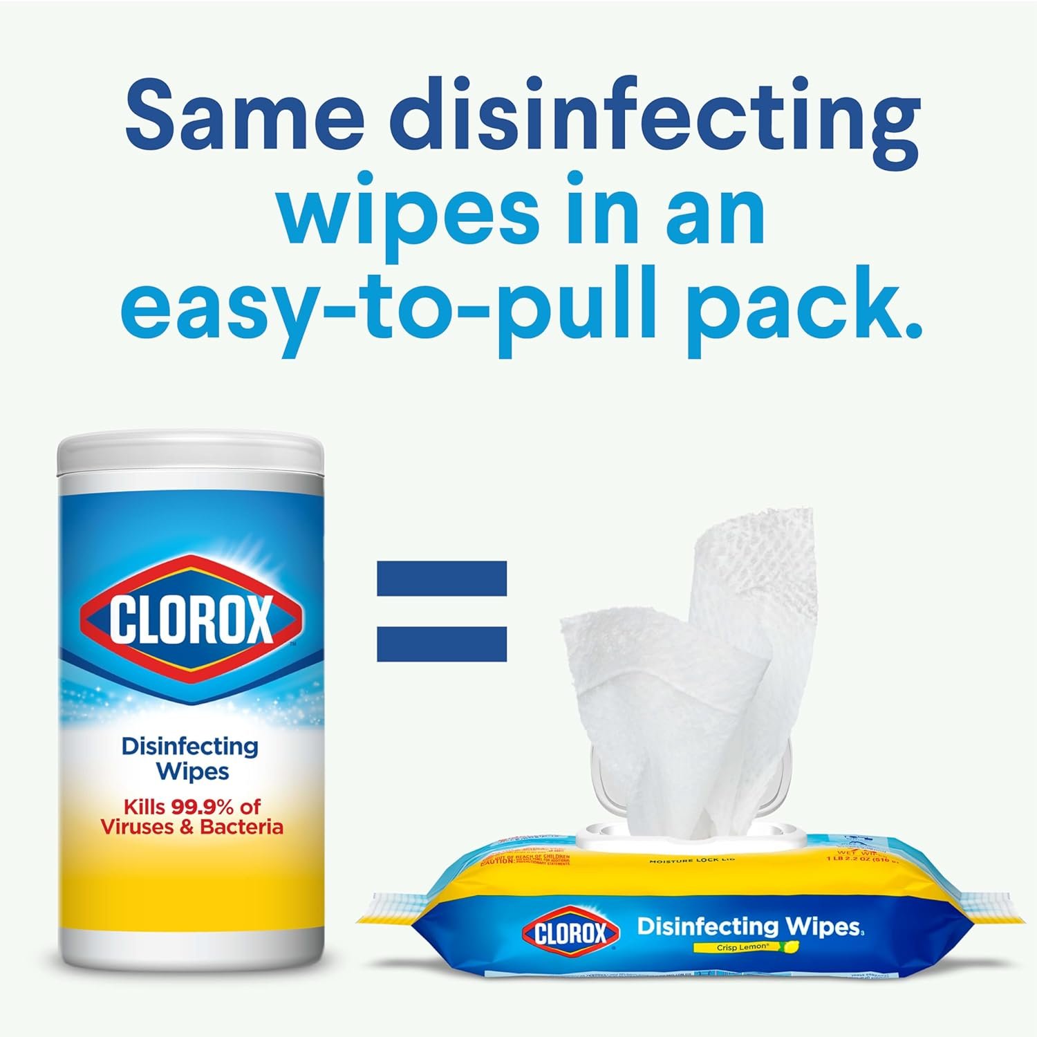 Clorox Disinfecting Wipes, Cleaning Wipes Flex Pack, Fresh Scent, 75 Count (Pack May Vary) - Image 4