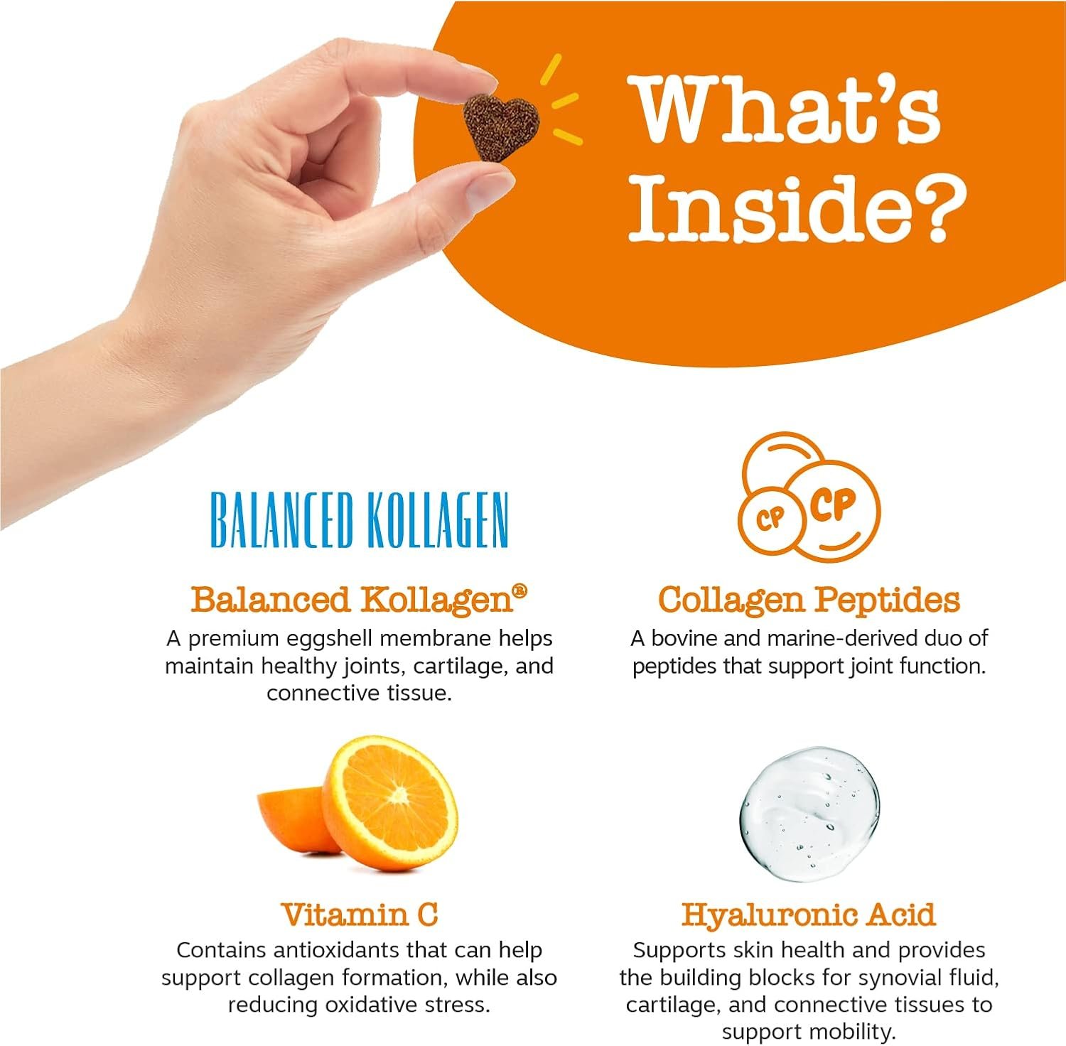 Zesty Paws Multi Collagen Soft Chews for Dogs - for Hip, Joint & Cartilage Support + Skin Health - with Collagen - Plus Eggshell Membrane, Vitamin C & Hyaluronic Acid - 90 Count - Image 4