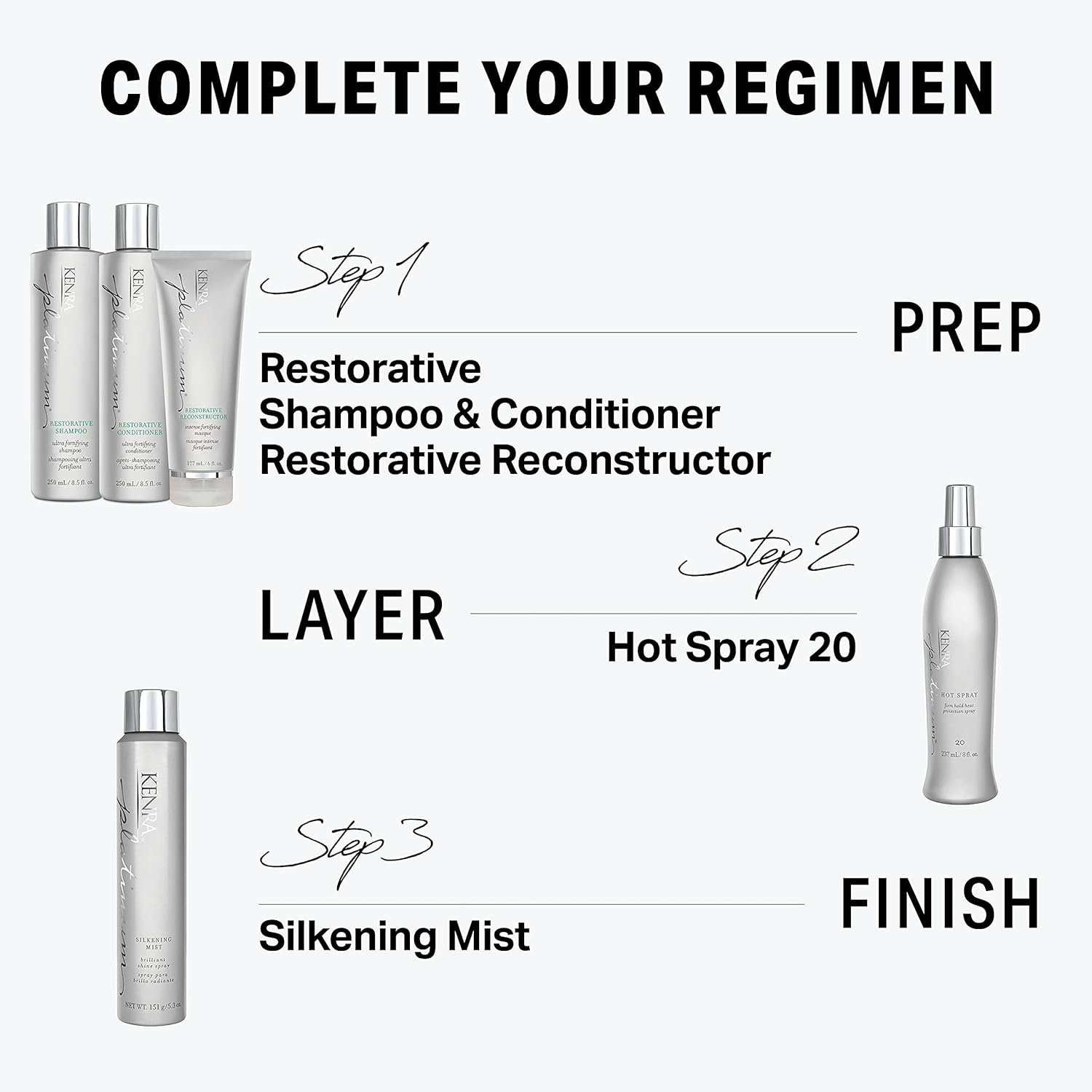 Kenra Platinum Silkening Mist | Brilliant Shine Spray | Smooths Flyaways, Detangles and Tames Frizz | Humidity Protection | All Hair Types - Image 6