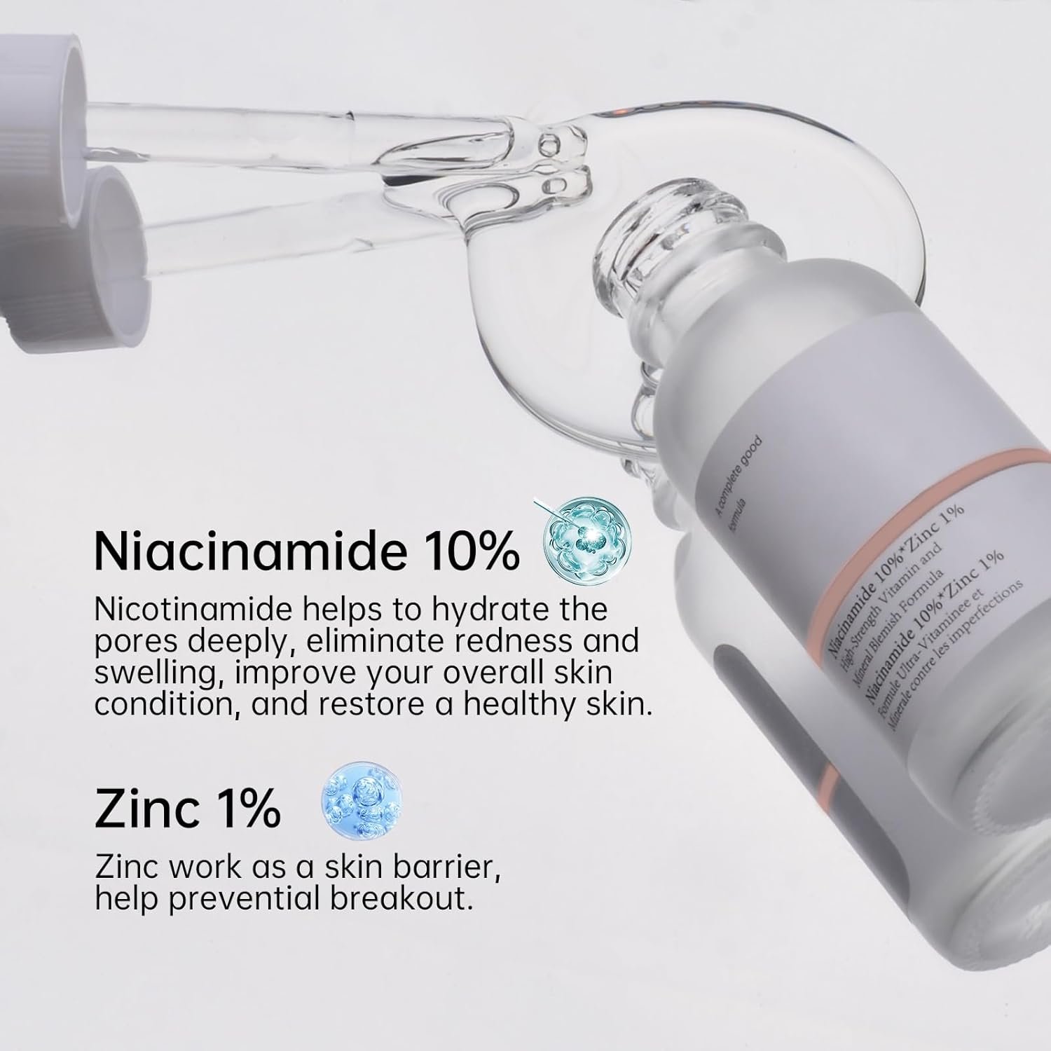 Niacinamide 10%+ Zinc 1% Serum For Face, Niacinamide Serum For Face, Dermatologist, Redness Relieve-30ml 1floz - Image 6