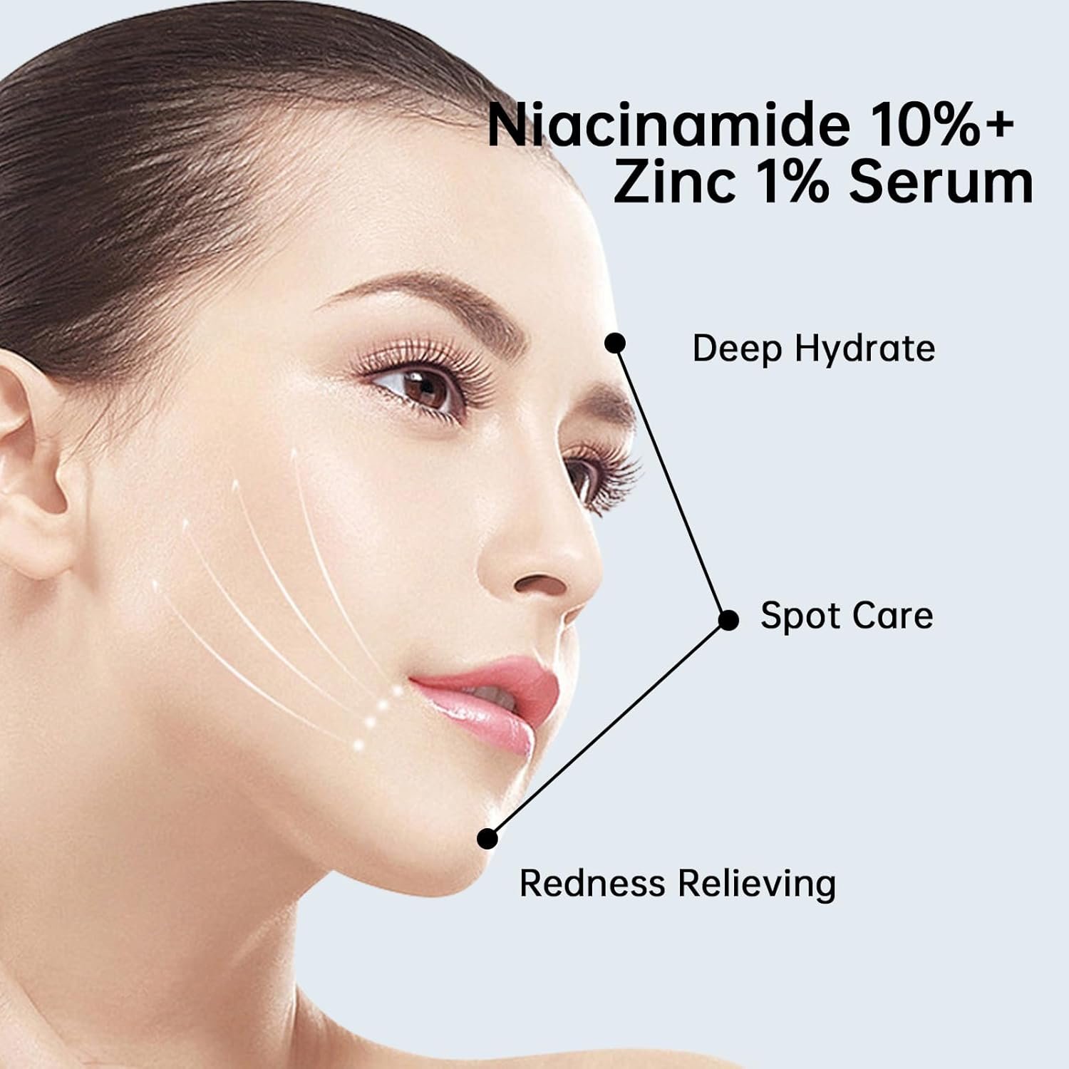 Niacinamide 10%+ Zinc 1% Serum For Face, Niacinamide Serum For Face, Dermatologist, Redness Relieve-30ml 1floz - Image 4