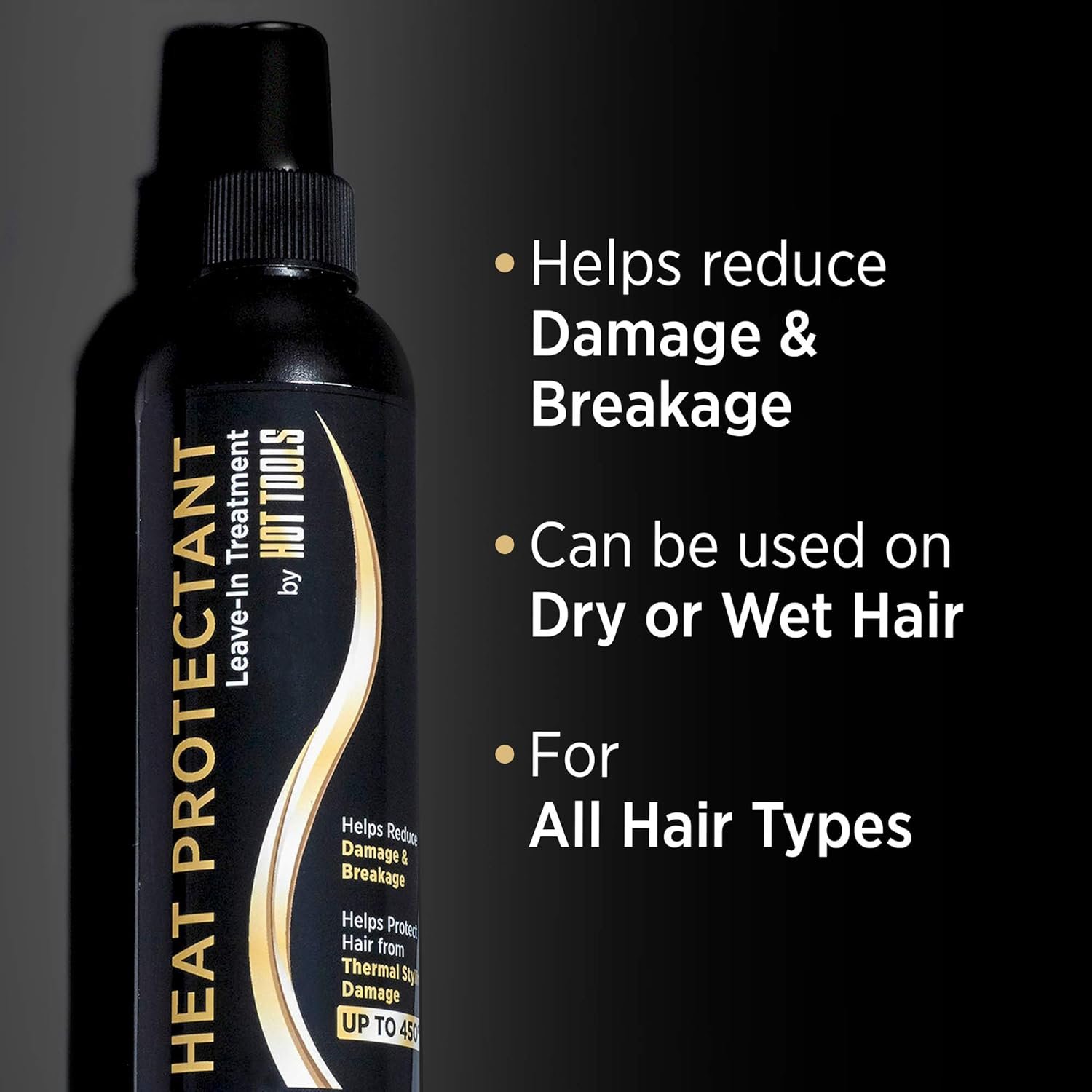 Hot Tools Hair Heat Protectant Leave-in Treatment Spray, 8 Ounce - Image 4