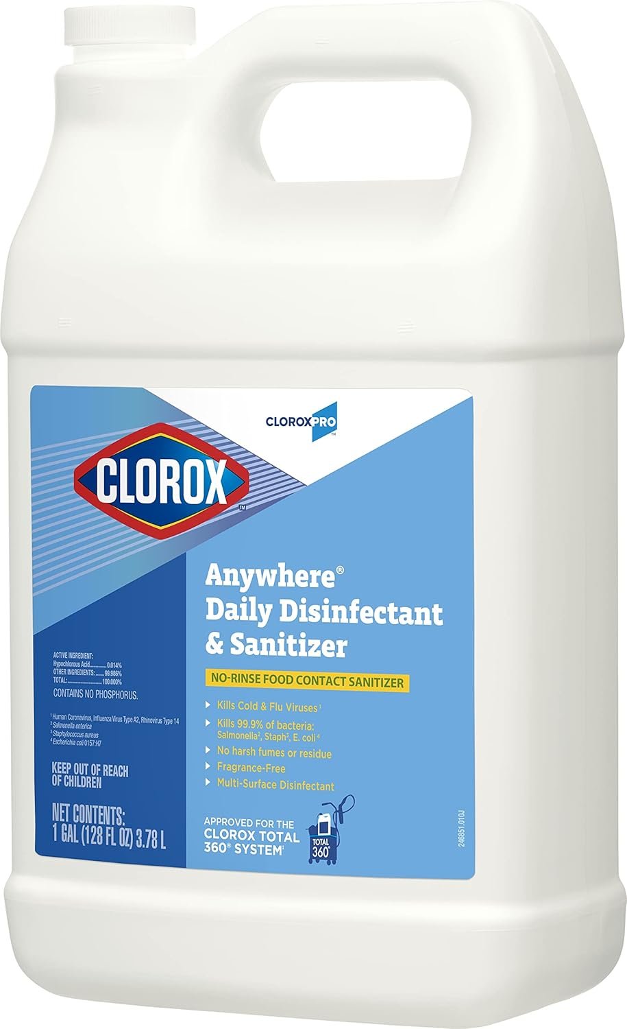 CloroxPro Anywhere Daily Disinfectant and Sanitizing Bottle, 128 Ounces - Image 13