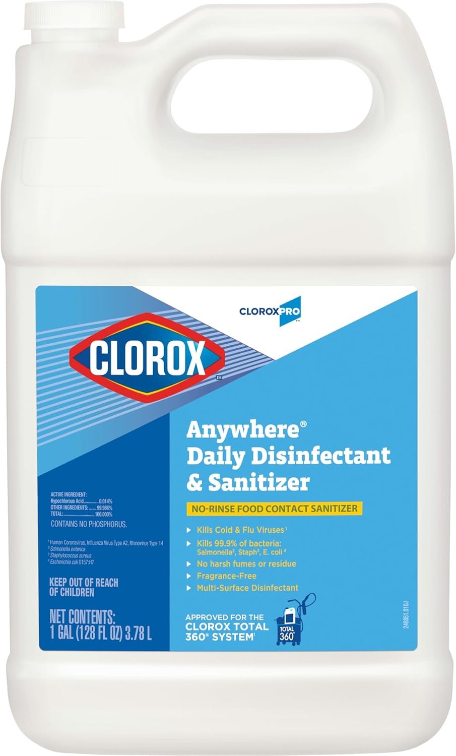 CloroxPro Anywhere Daily Disinfectant and Sanitizing Bottle, 128 Ounces - Image 2