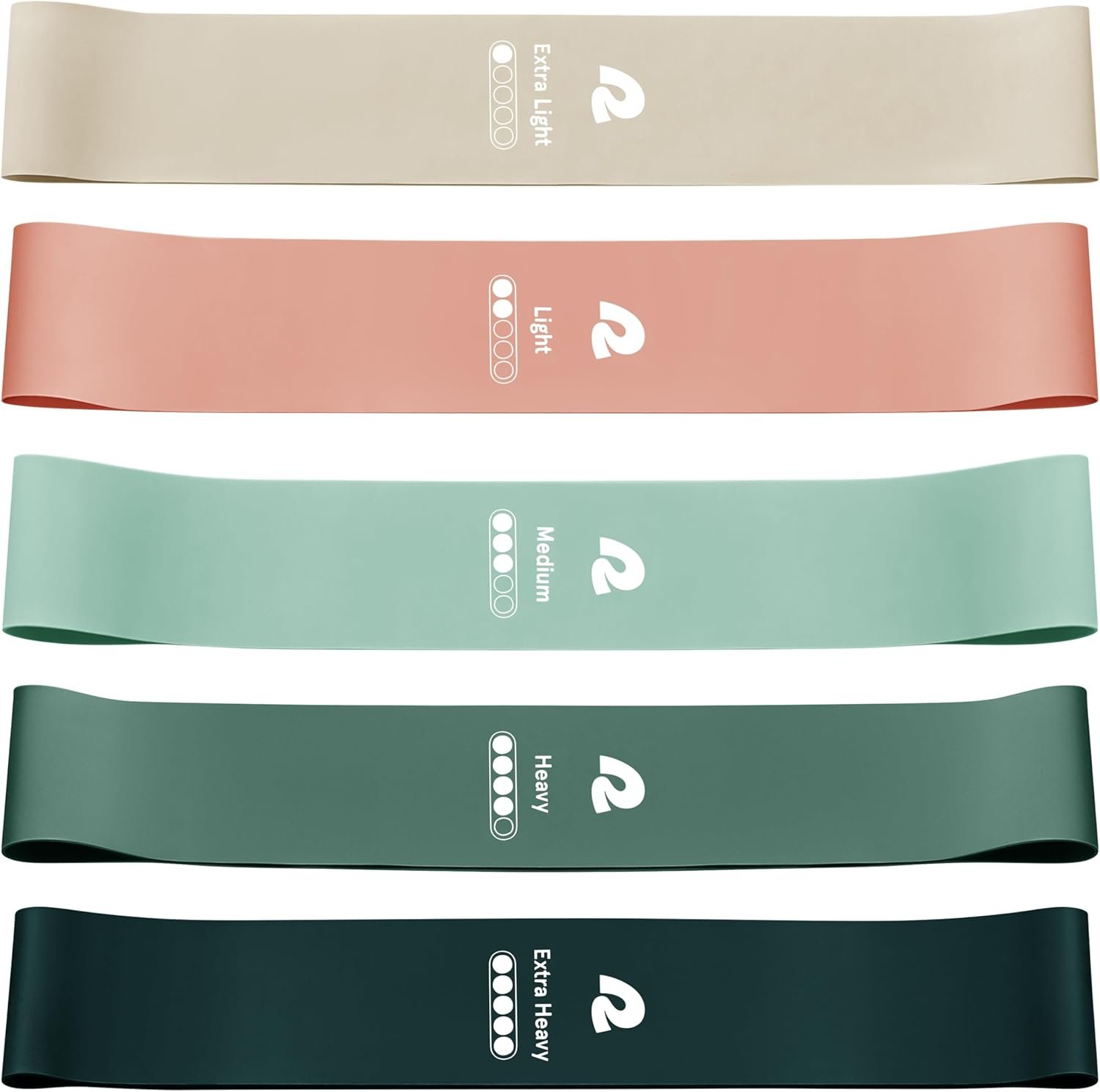 Retrospec Activate Resistance Loop Band Set for Working Out, Home Fitness, Toning, Stretching & Exercise - Lightweight & Portable for Men & Women - Image 3