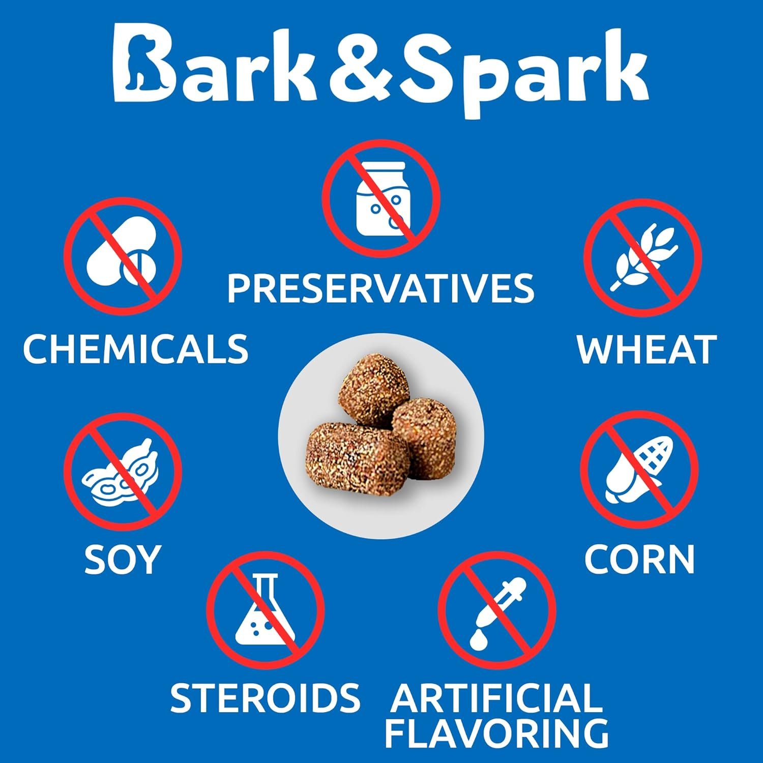 BARK&SPARK NO Poo Treats - Prevent Dog Poop Eating - Coprophagia Treatment - Stool Eating Deterrent - Probiotics & Enzymes - Digestive Health + Breath Aid - 120 Soft Chews - USA Made - Bacon Flavored - Image 7