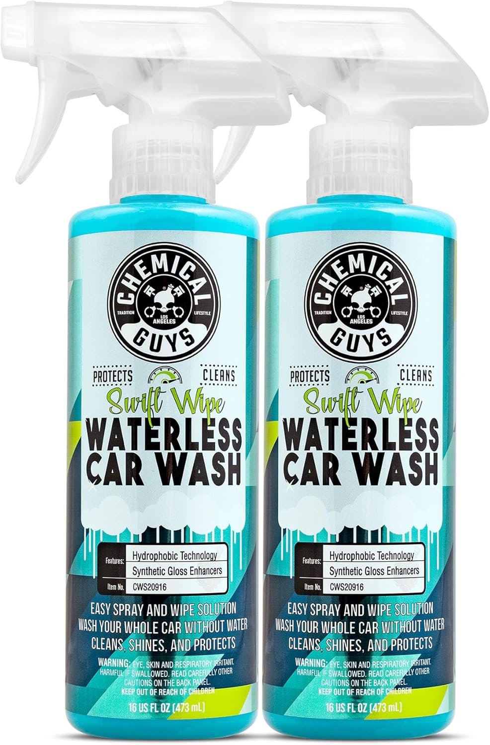 Chemical Guys CWS2091602 Swift Wipe Sprayable Waterless Car Wash, Easily Clean - Just Spray & Wipe, Safe for Cars, Trucks, Motorcycles, RVs & More, 16 fl oz (2 Pack), Protect & Shine… - Image 2