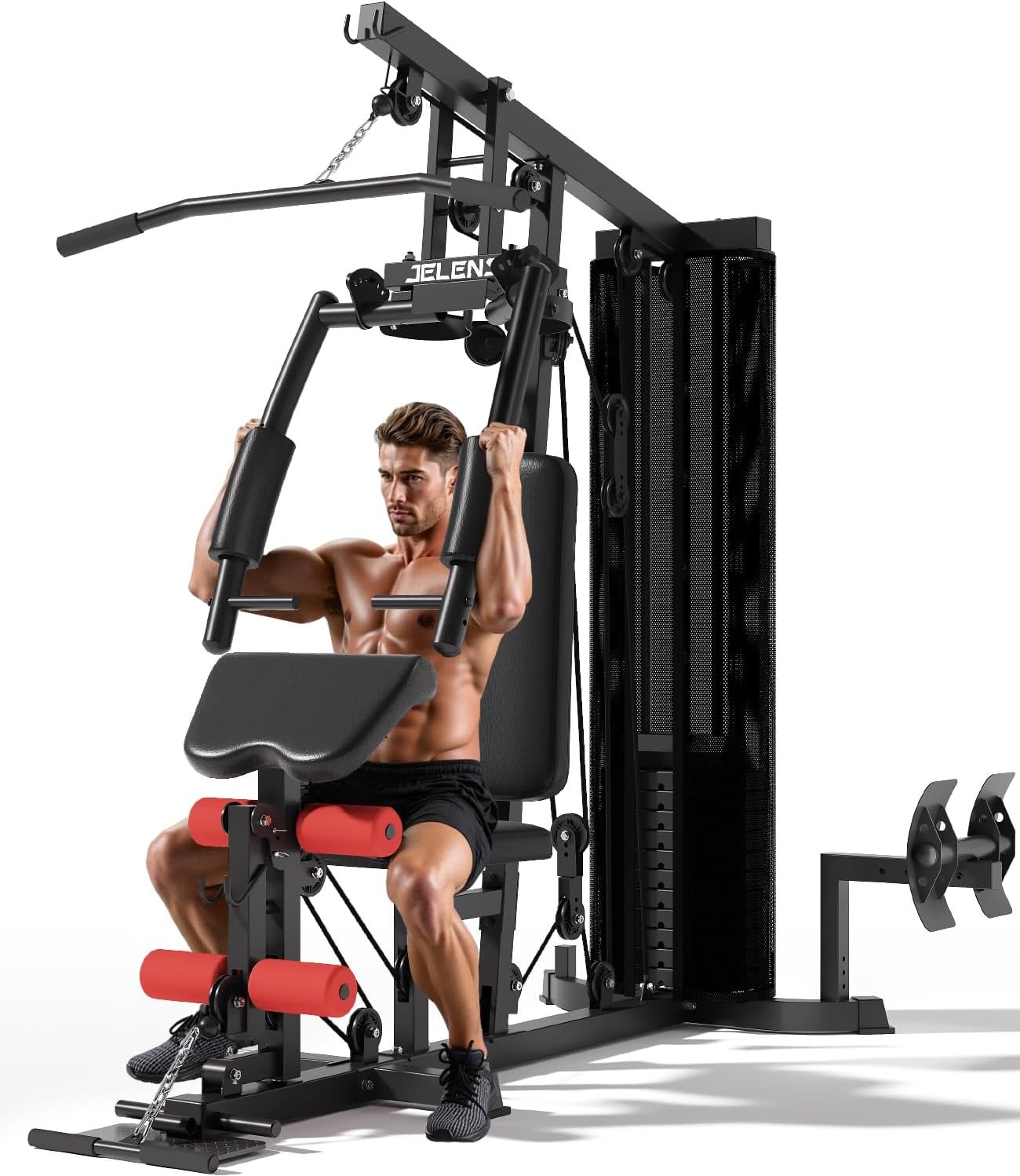 Home Gym, Multifunctional H10 Home Gym Equipment, Workout Station with 146LBS Weight Stack, Exercise Equipment with Pulley System for Full Body Training - Image 2
