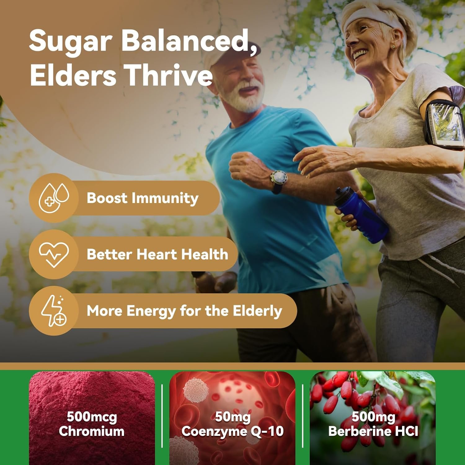 Berberine 1300mg with Green Tea Extract, Resveratrol, Red Yeast Rice & CoQ10 – 13-in-1 Immune Health, Natural Metabolic Support – 60 Capsules – Non-GMO, Lab Tested - Image 9