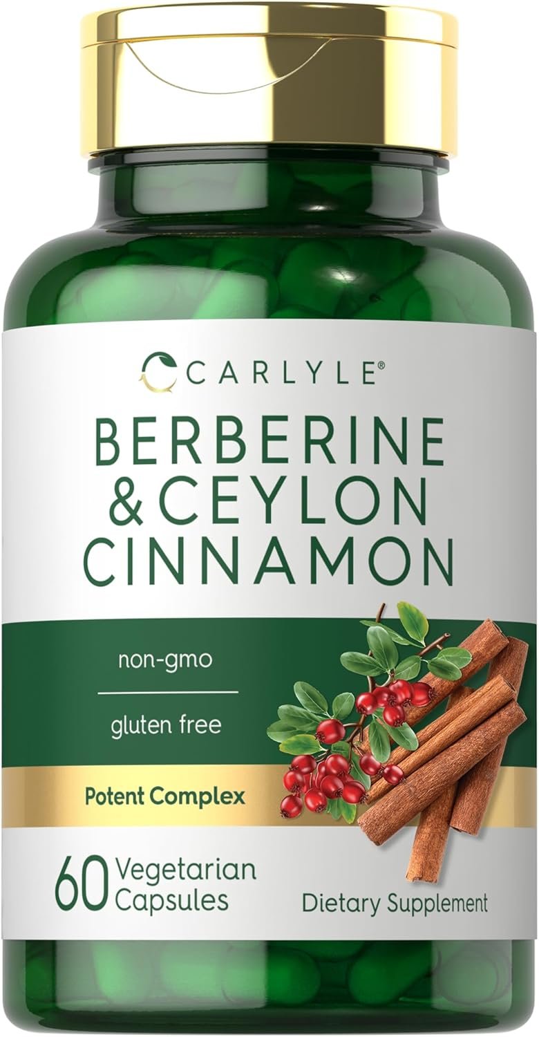 Carlyle Berberine with Ceylon Cinnamon | 2000mg Complex | 60 Capsules | Vegetarian, Non-GMO, Gluten Free - Image 2